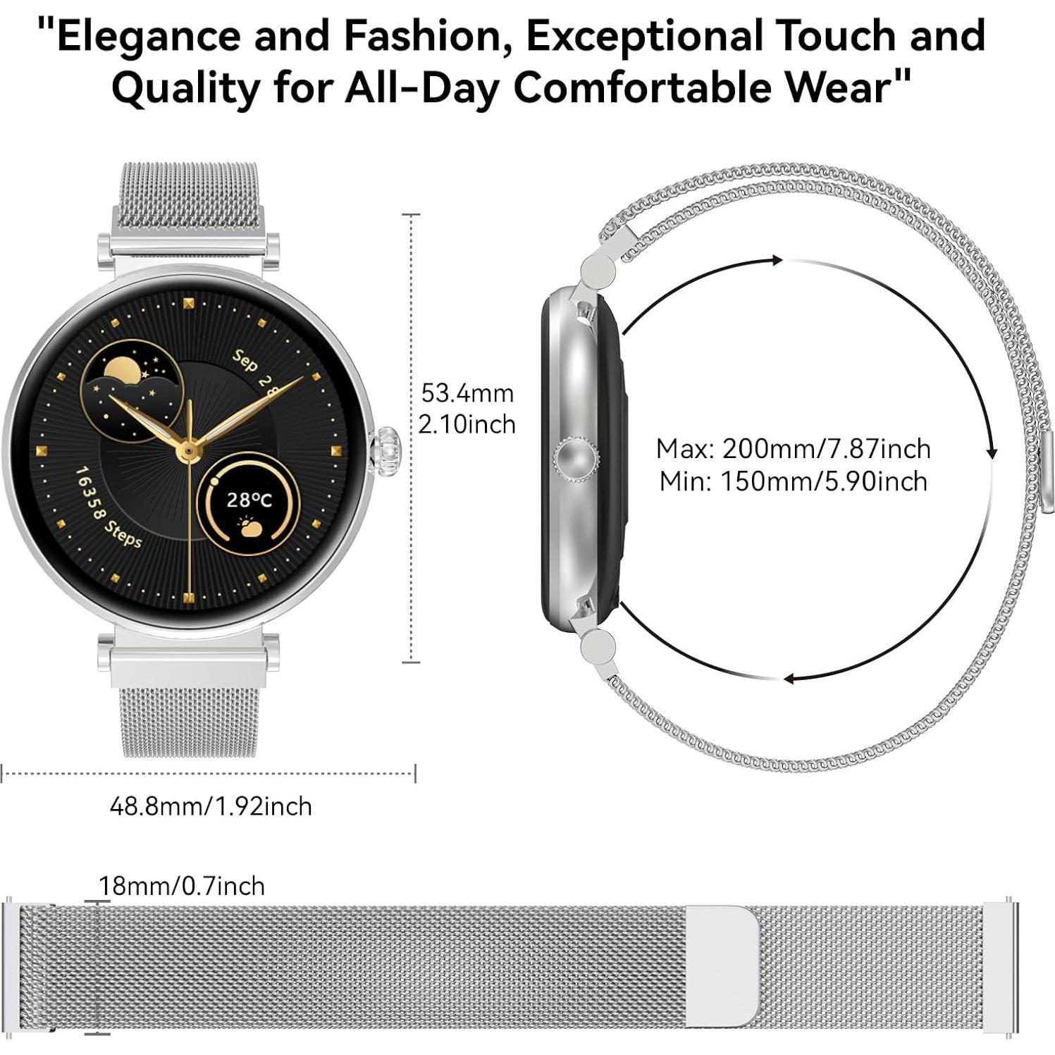 Reloj Inteligente Bebinca D570 Plata con Monitor de Salud