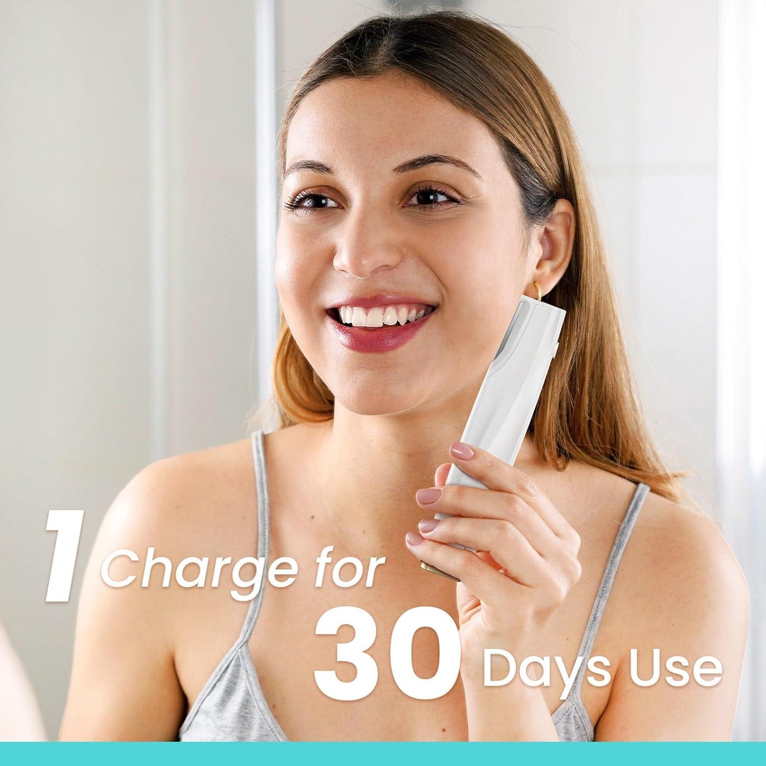 Afeitadora Dermaplaning Sonic Liberex BV18-717 Blanca con 6 Repuestos