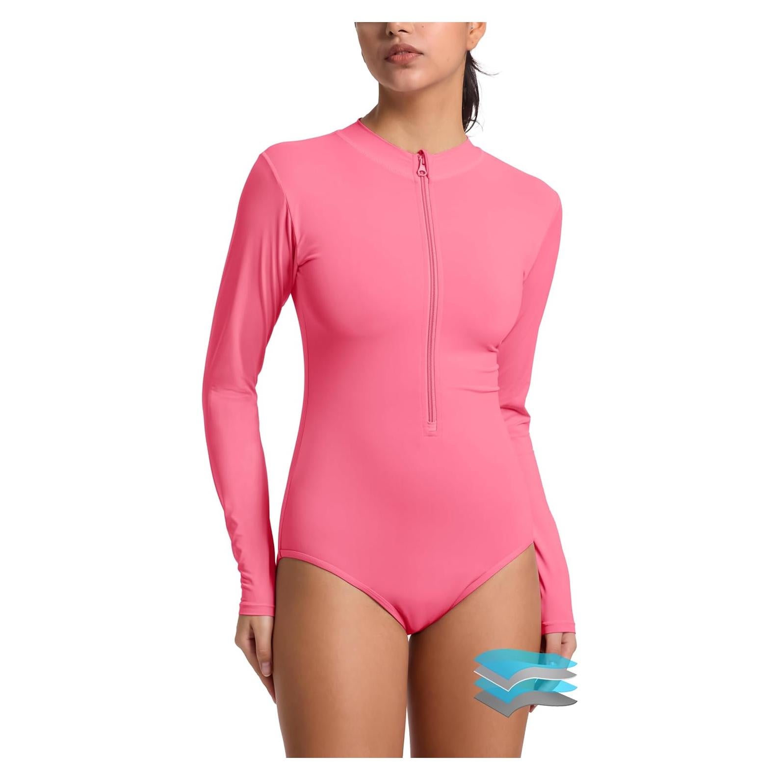 Traje de Baño Menstrual Beautikini UPF50+ Rosa Fucsia Grande