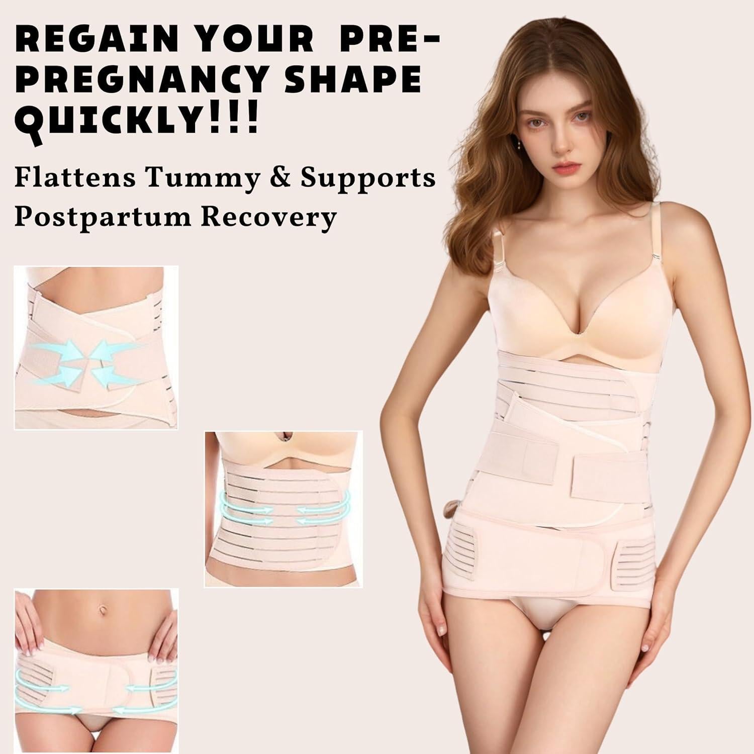 Faja Postparto 3 en 1 Shijiazhuang Grande - Soporte Abdominal
