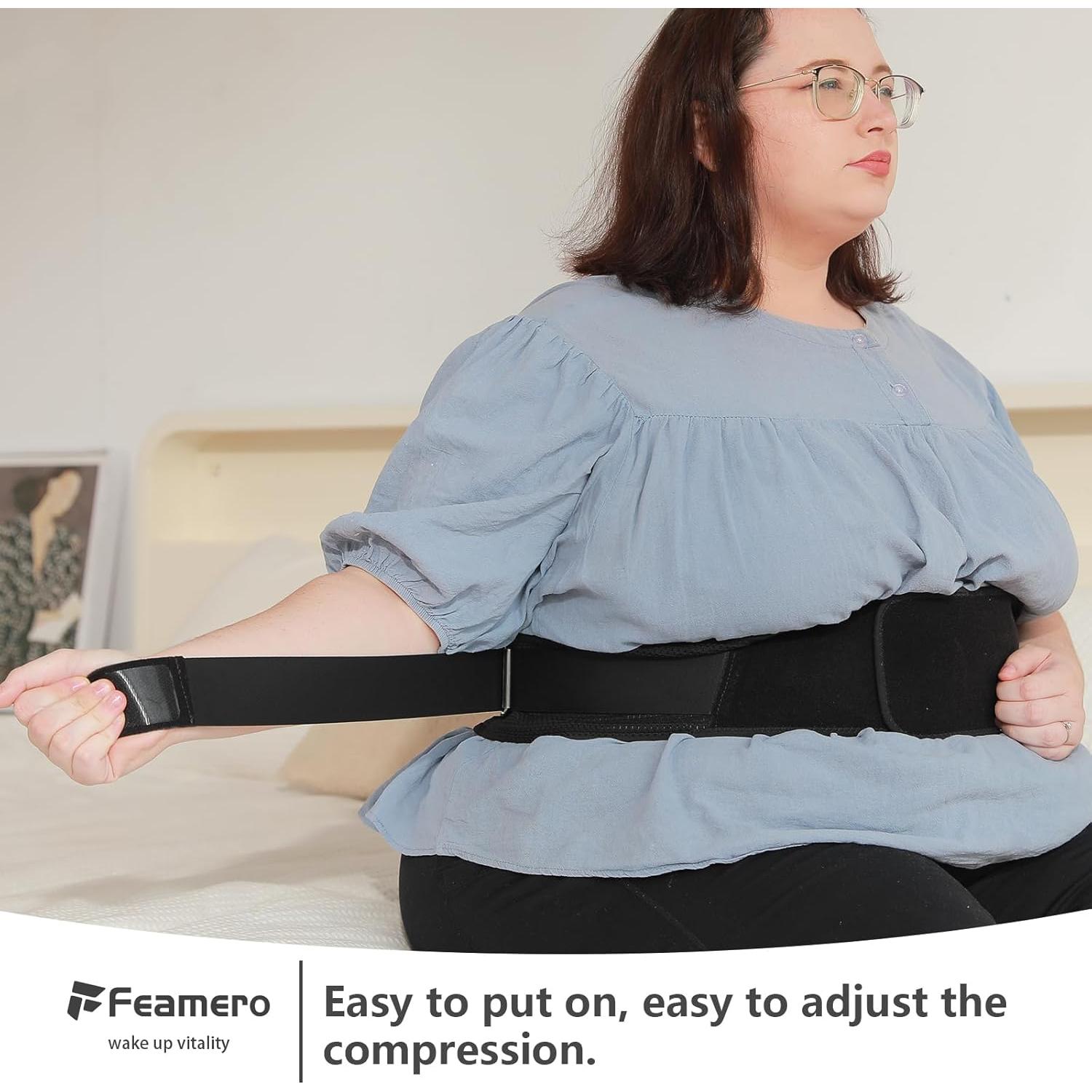 Faja lumbar grande Feamero 3XL para dolor de espalda