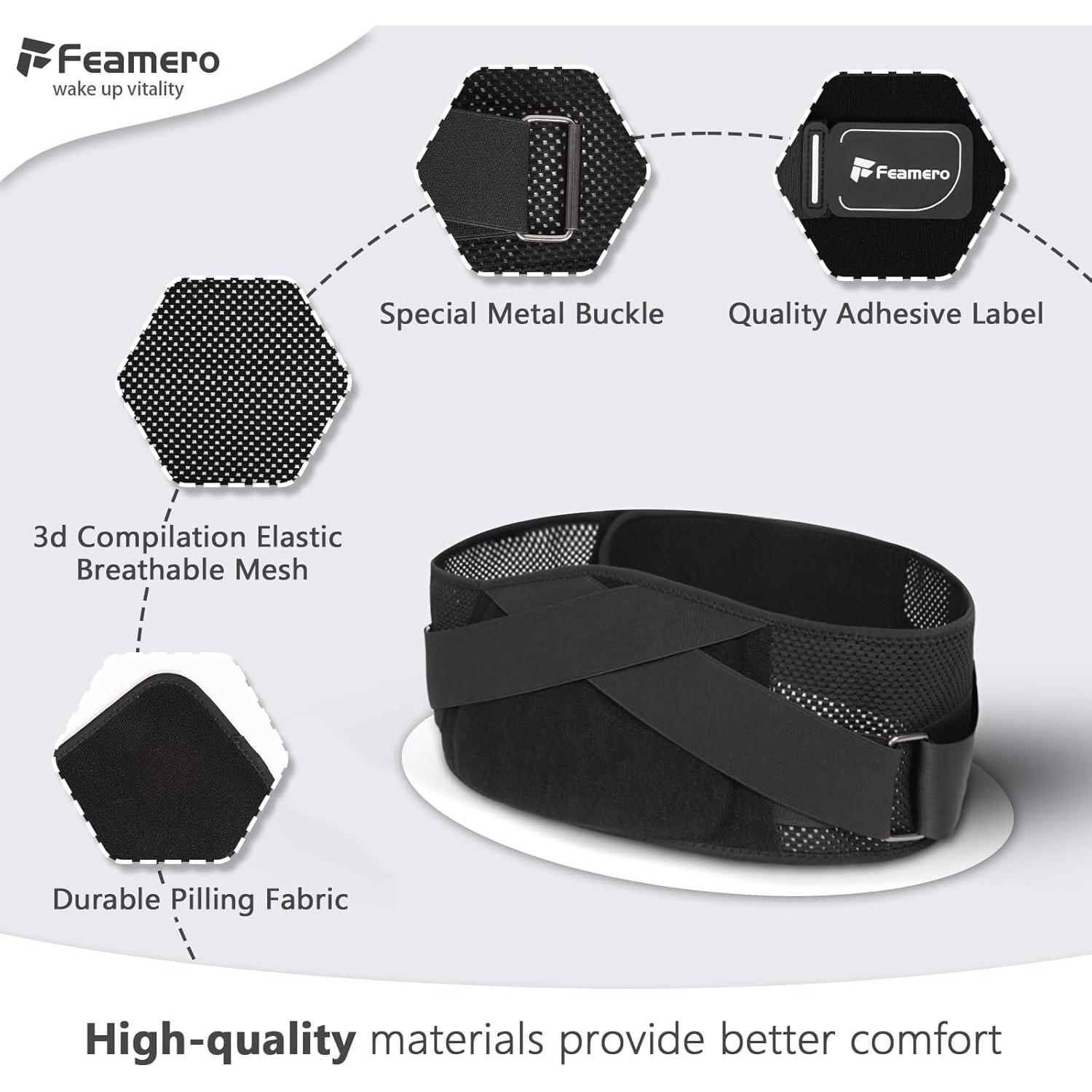 Faja lumbar grande Feamero 3XL para dolor de espalda