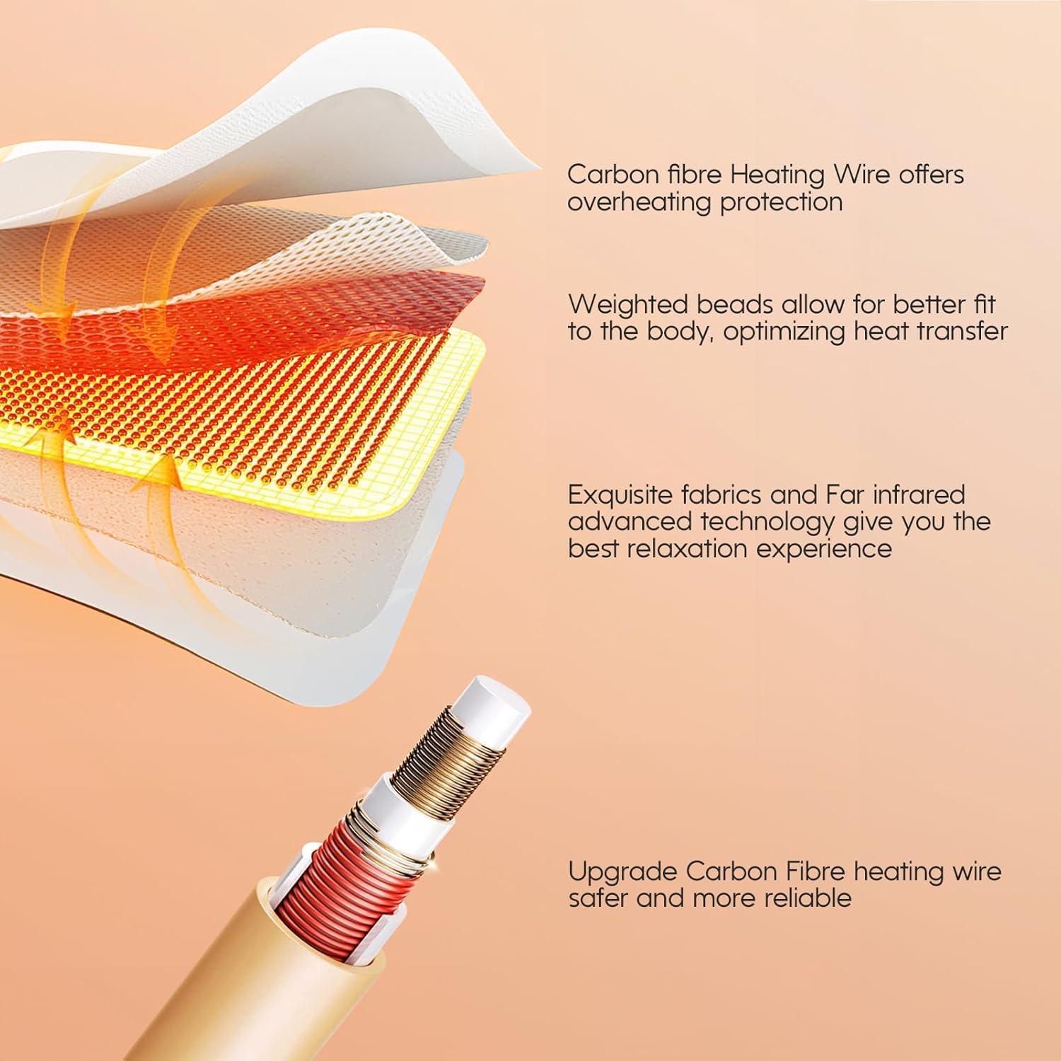 Almohadilla Térmica OKK 12V Extra Grande 84x43cm con Peso