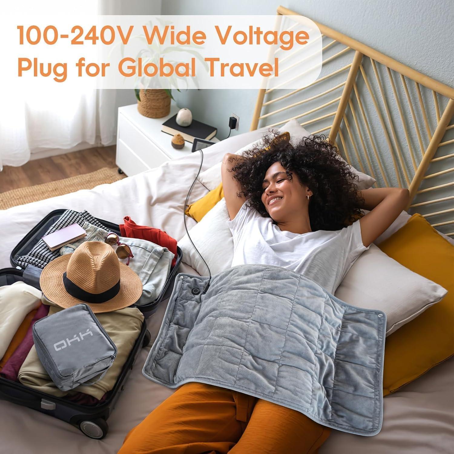 Almohadilla Térmica OKK 12V Extra Grande 84x43cm con Peso