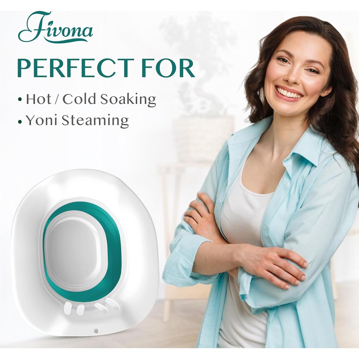 Asiento de Baño Plegable Fivona Verde - Bidet Portátil y Vapor Yoni