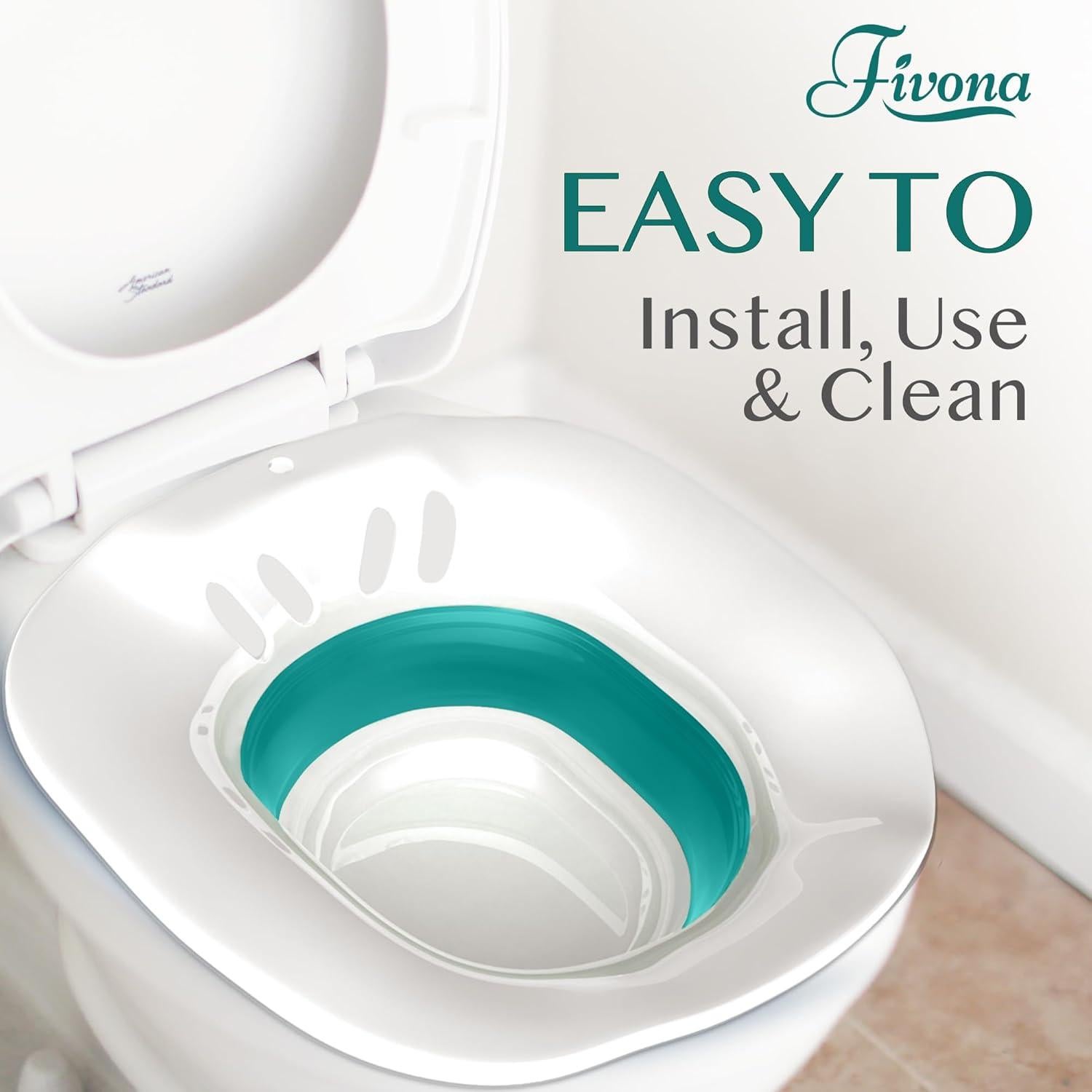 Asiento de Baño Plegable Fivona Verde - Bidet Portátil y Vapor Yoni