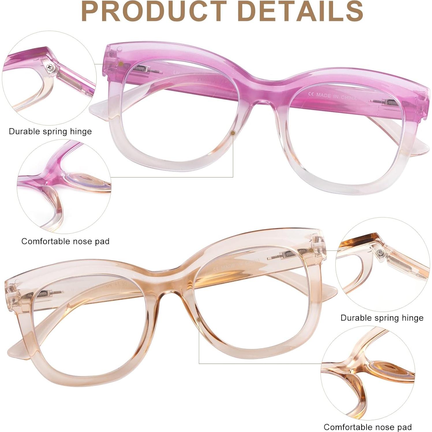 Paquete de 2 Gafas Progresivas Multifocales OuShiun 2.5x