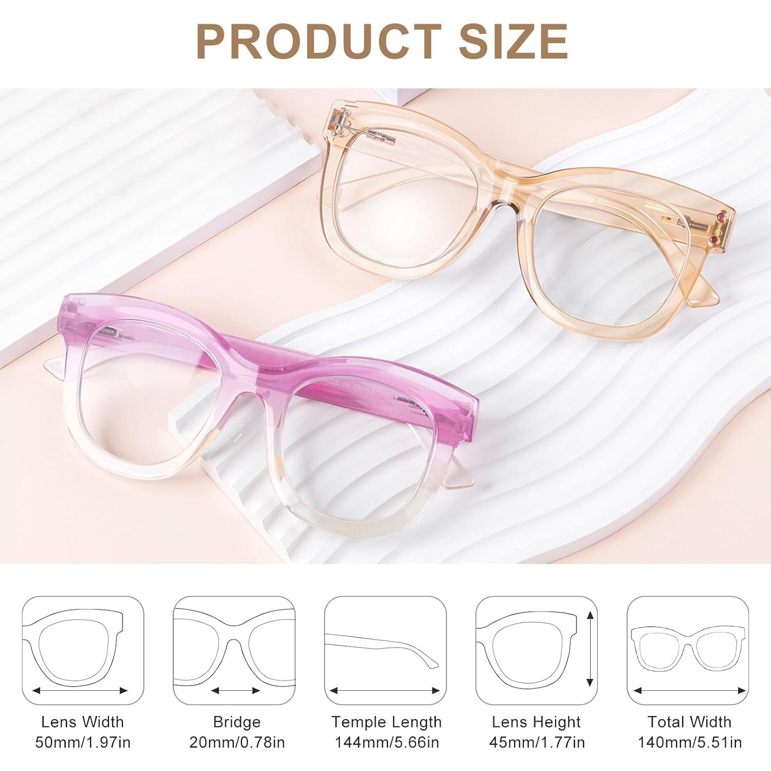 Paquete de 2 Gafas Progresivas Multifocales OuShiun 2.5x