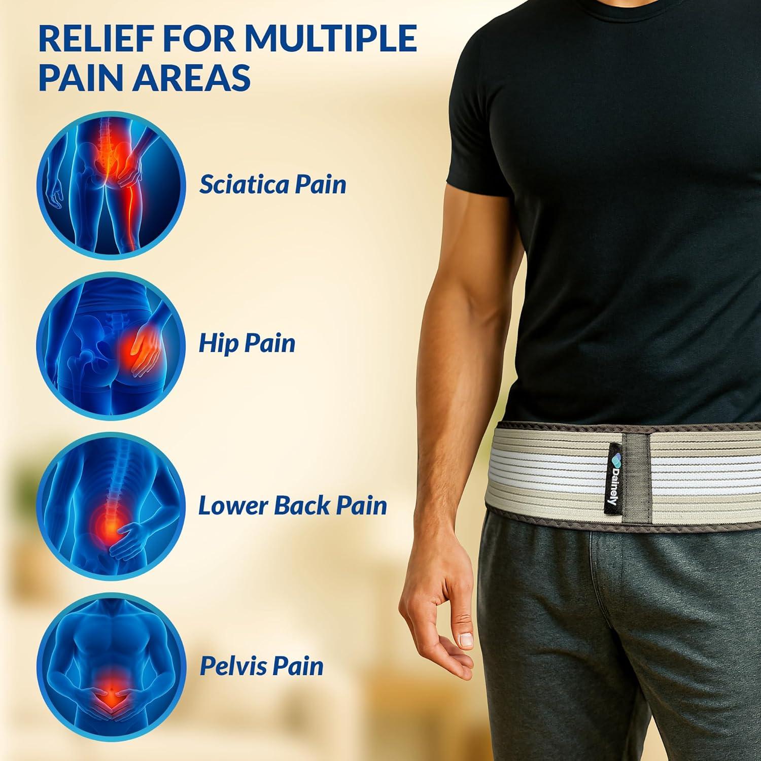 Cinturón Sacroiliaco Dainely SI - Faja Ajustable para Dolor Lumbar
