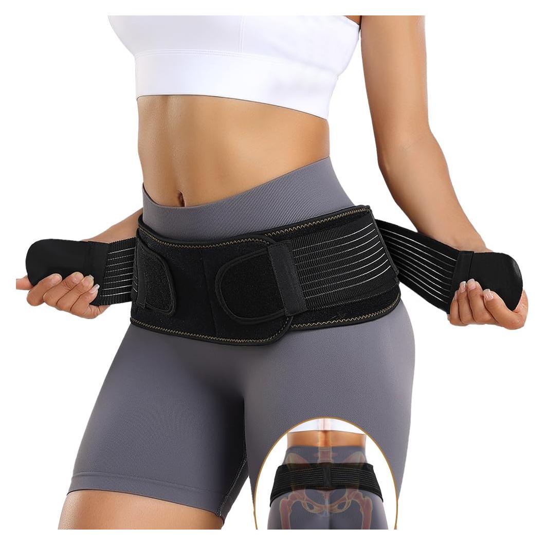 Cinturón Sacroiliaco FORTEMOTUS Ajustable para Dolor de Espalda