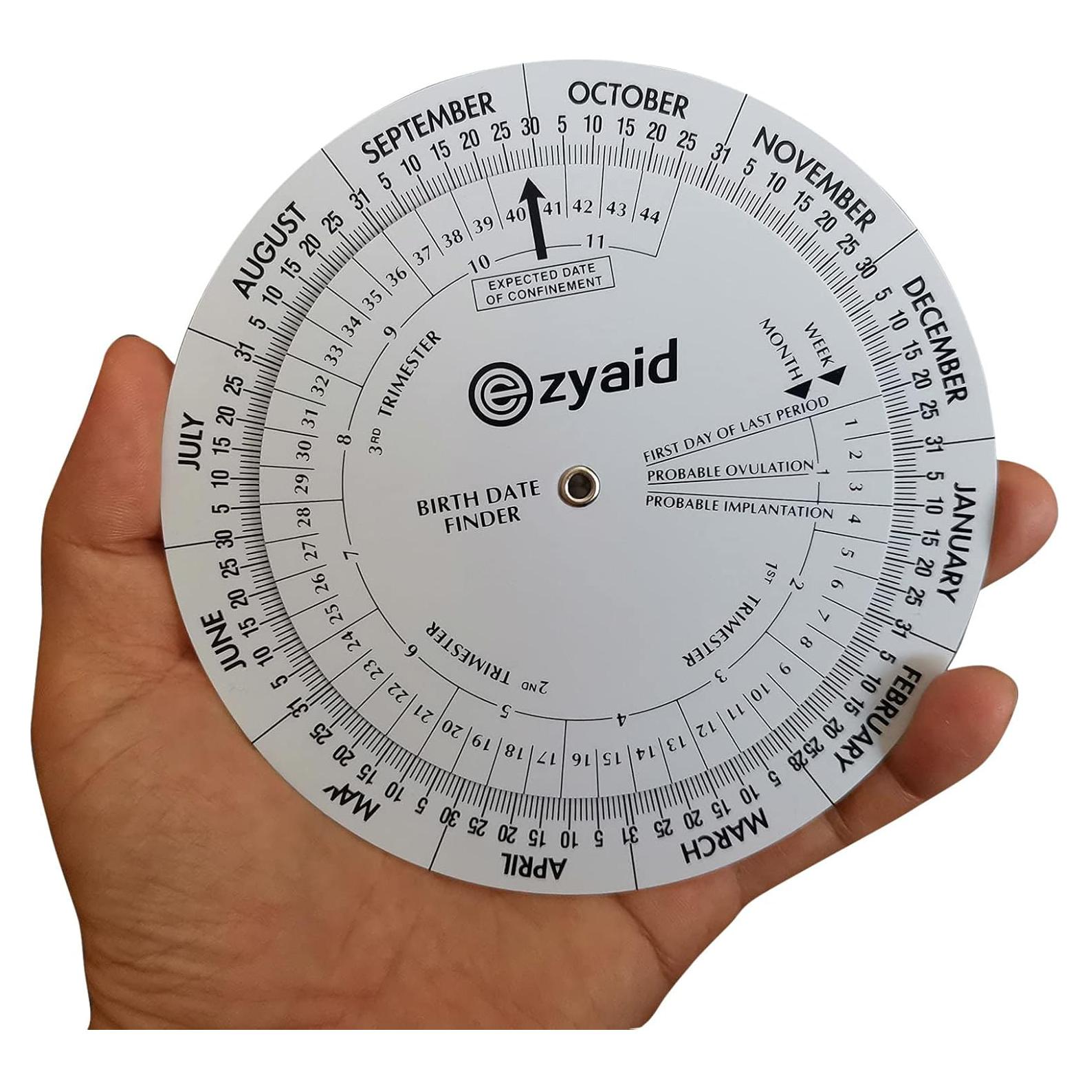 Rueda de Embarazo Ezyaid - Calculadora de Fecha de Parto 13 cm