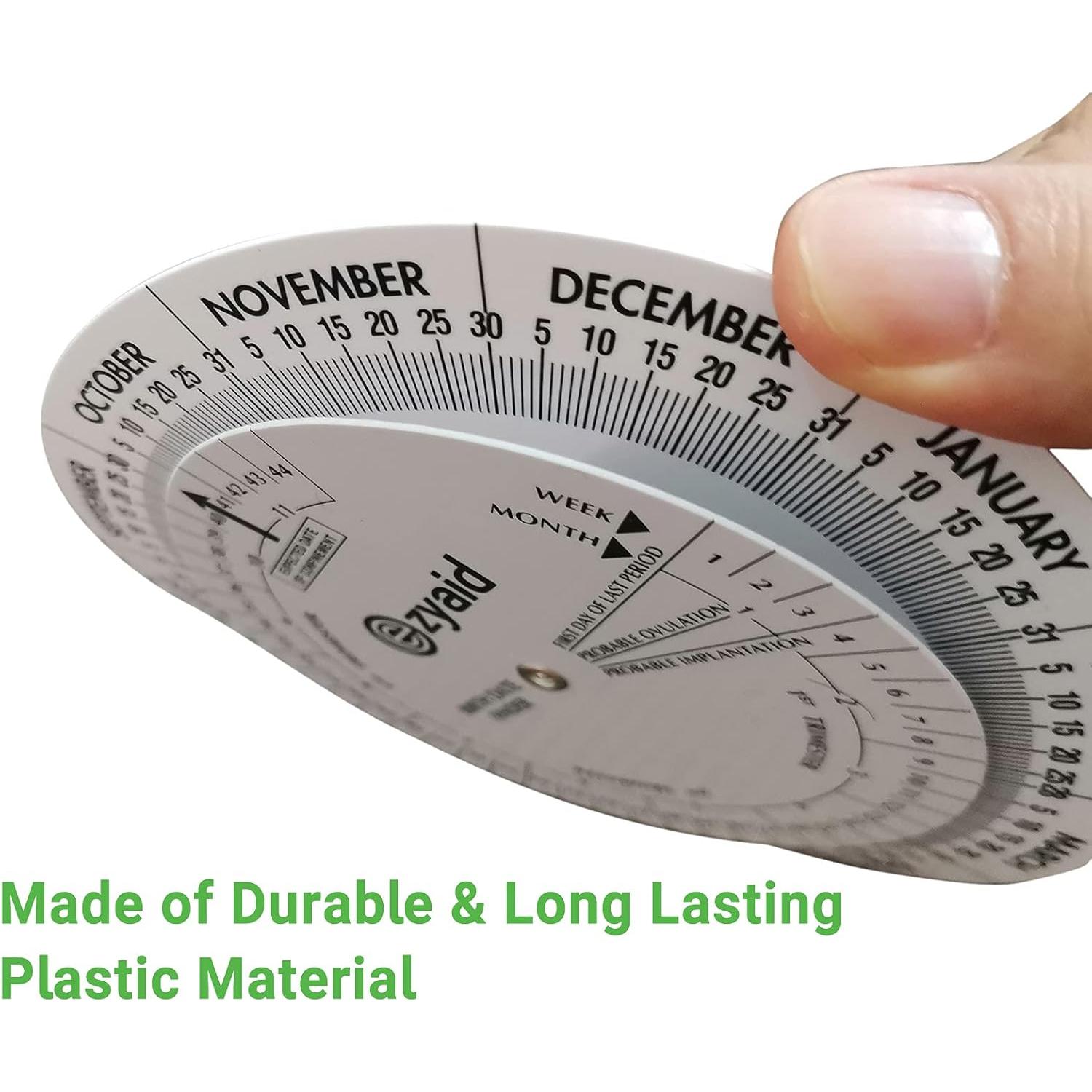 Rueda de Embarazo Ezyaid - Calculadora de Fecha de Parto 13 cm