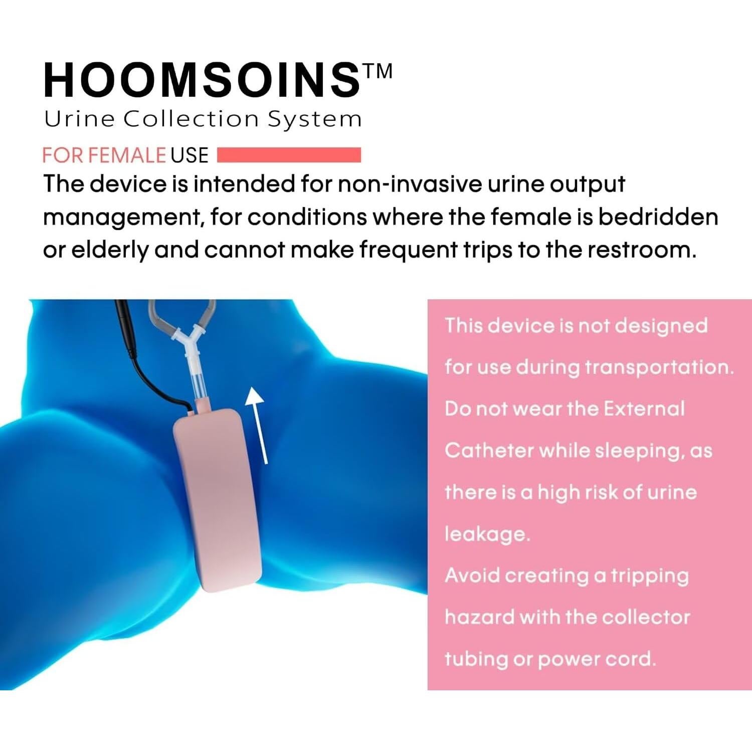 Recolector de Orina Femenino SHOCOKO con Catéter Externo