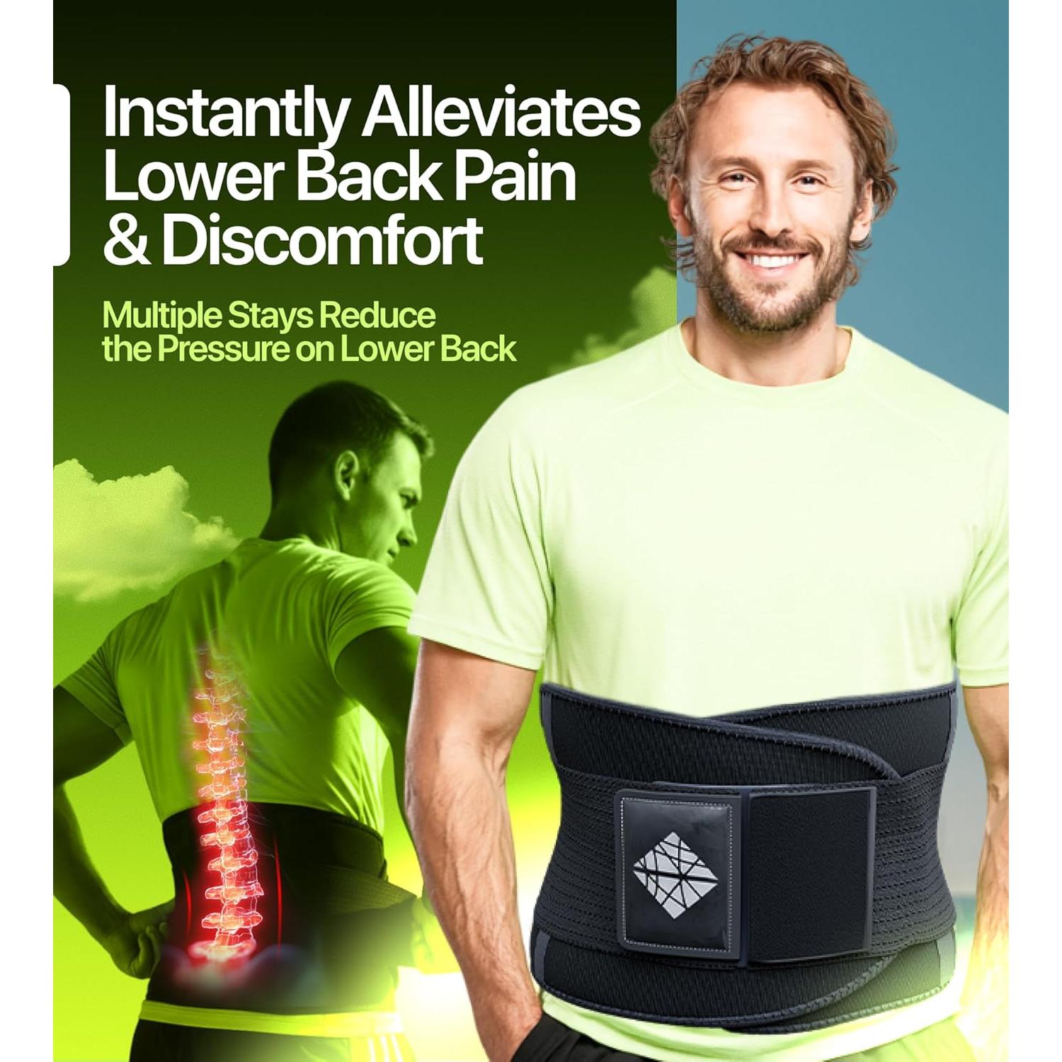 Faja de Soporte para Espalda NeoHealth XL - Alivio Dolor