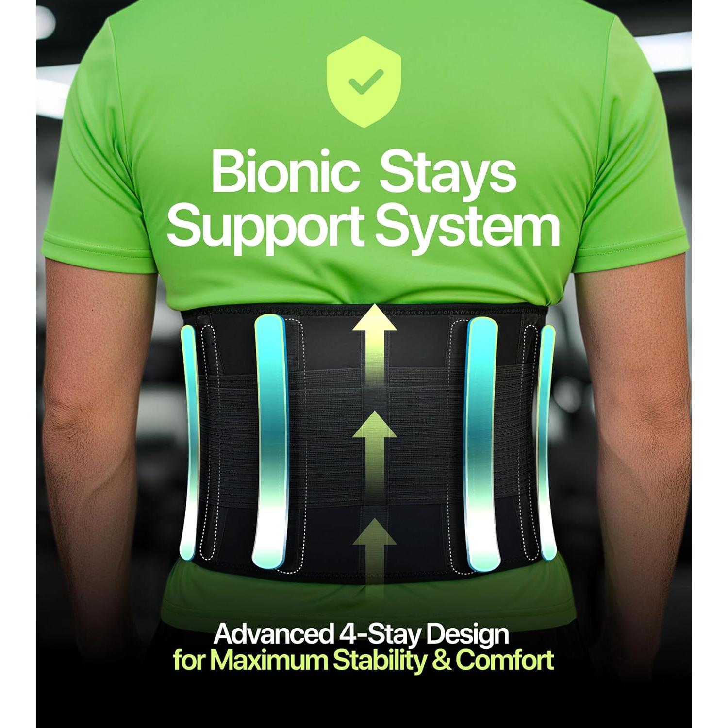 Faja de Soporte para Espalda NeoHealth XL - Alivio Dolor