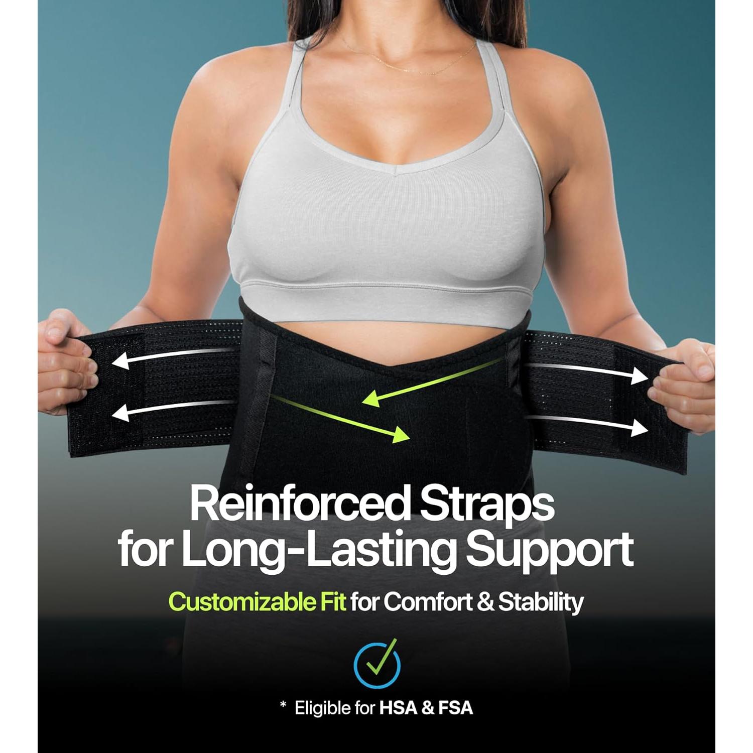 Faja de Soporte para Espalda NeoHealth XL - Alivio Dolor