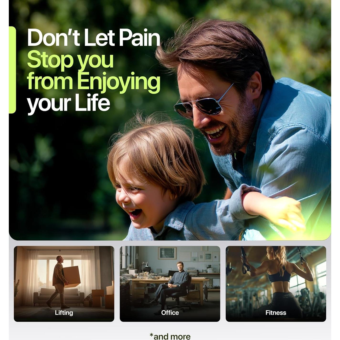 Faja de Soporte para Espalda NeoHealth XL - Alivio Dolor