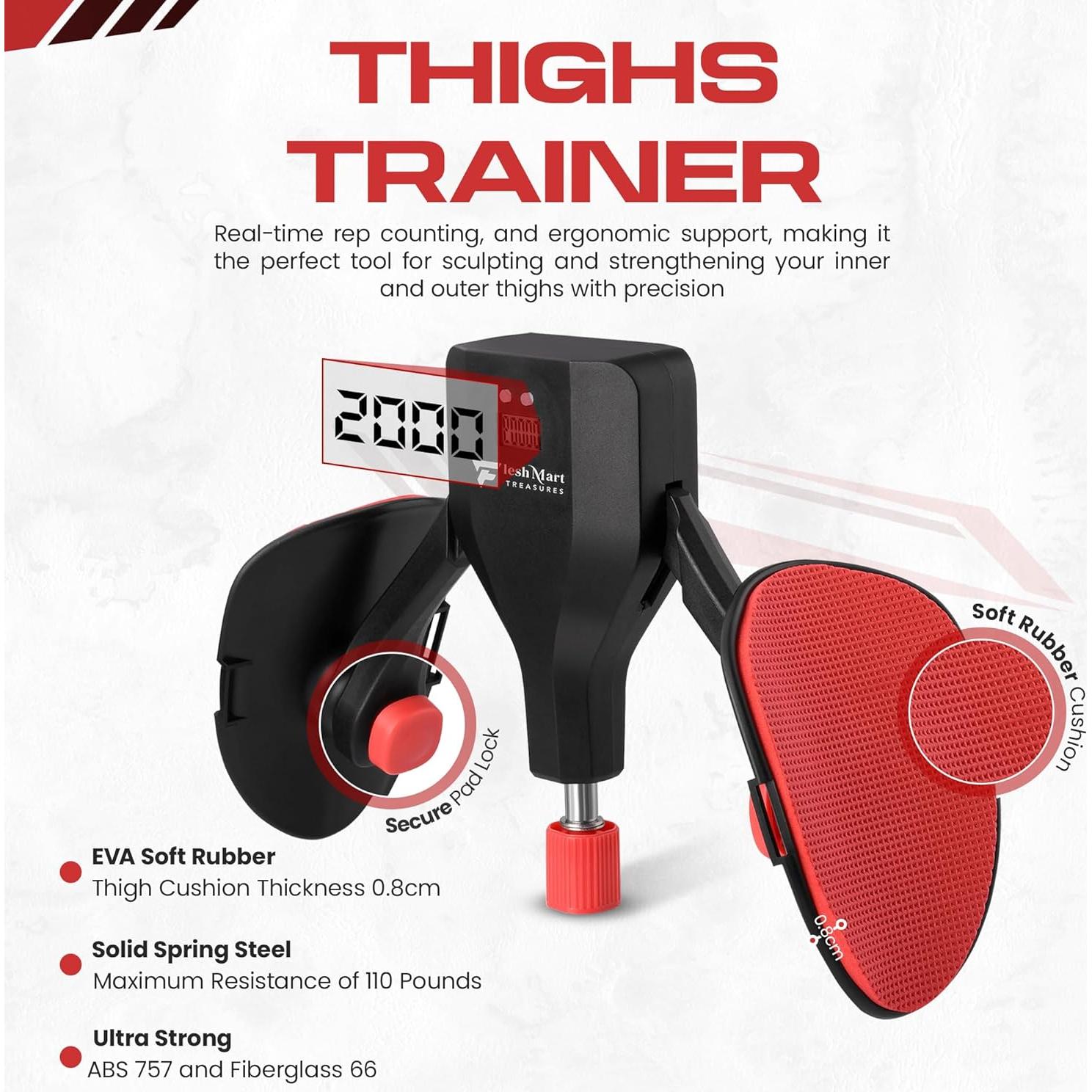 Entrenador de Caderas Thigh Master Fleshmart 0-54 kg Ajustable