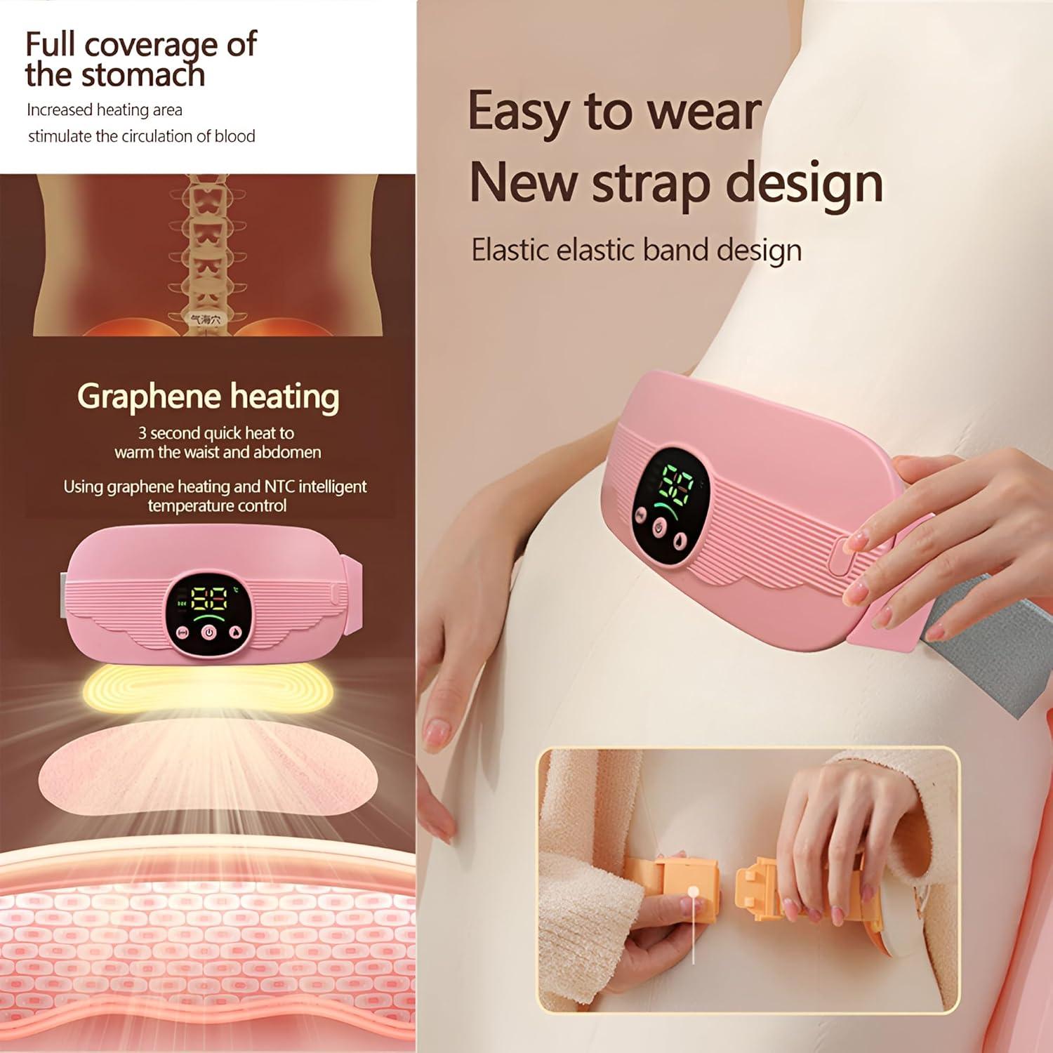 Almohadilla Calentadora Portátil JAYWAYNE para Menstruación 4 Niveles