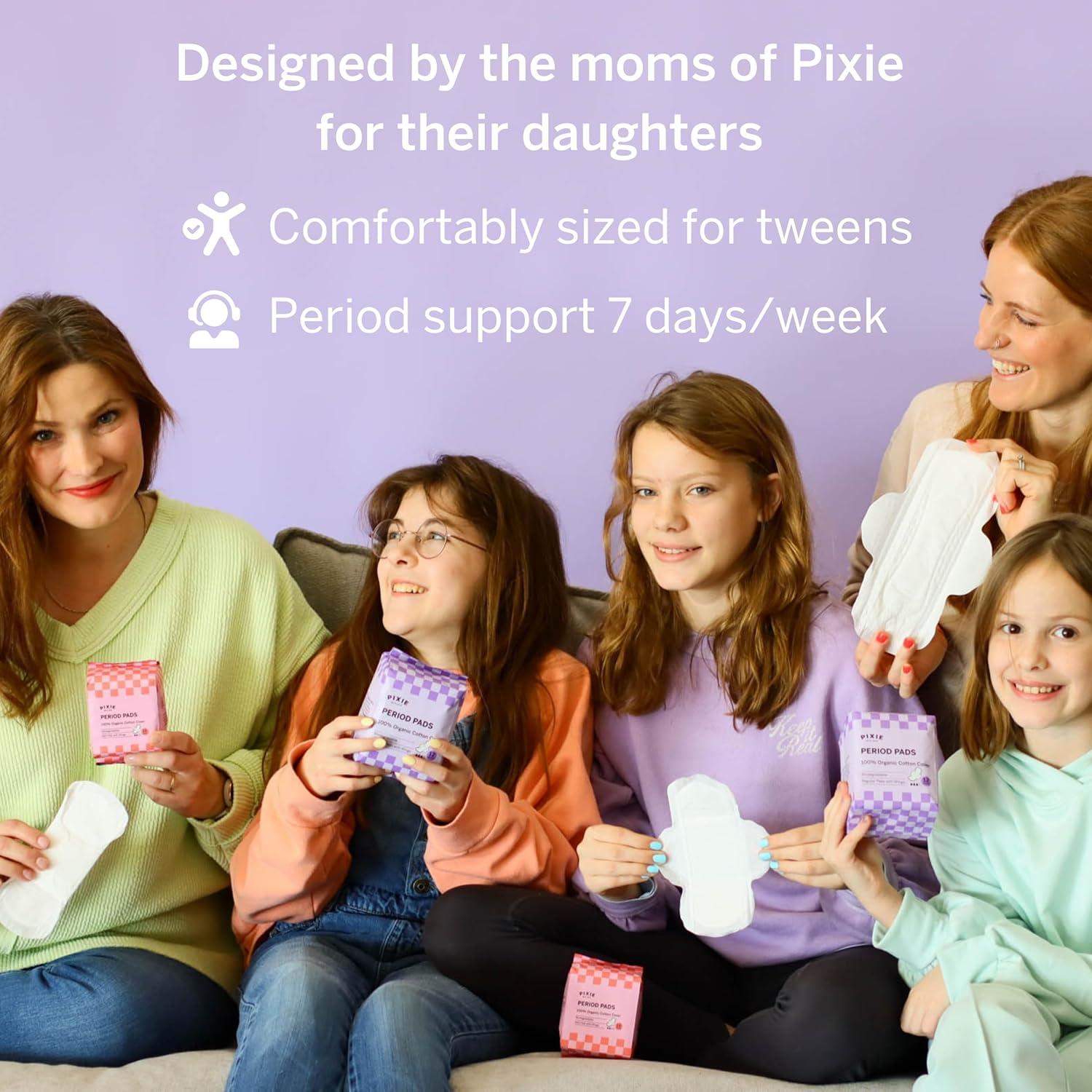 Kit Menstrual para Niñas Pixie Cup - Copa y Compresas Orgánicas