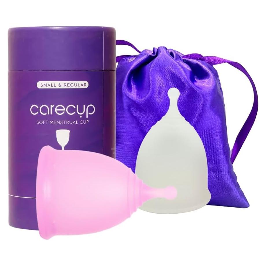 Juego de Copas Menstruales Reutilizables CareCup - 2 Tamaños