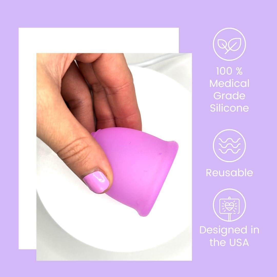 Juego de Copas Menstruales Reutilizables CareCup - 2 Tamaños