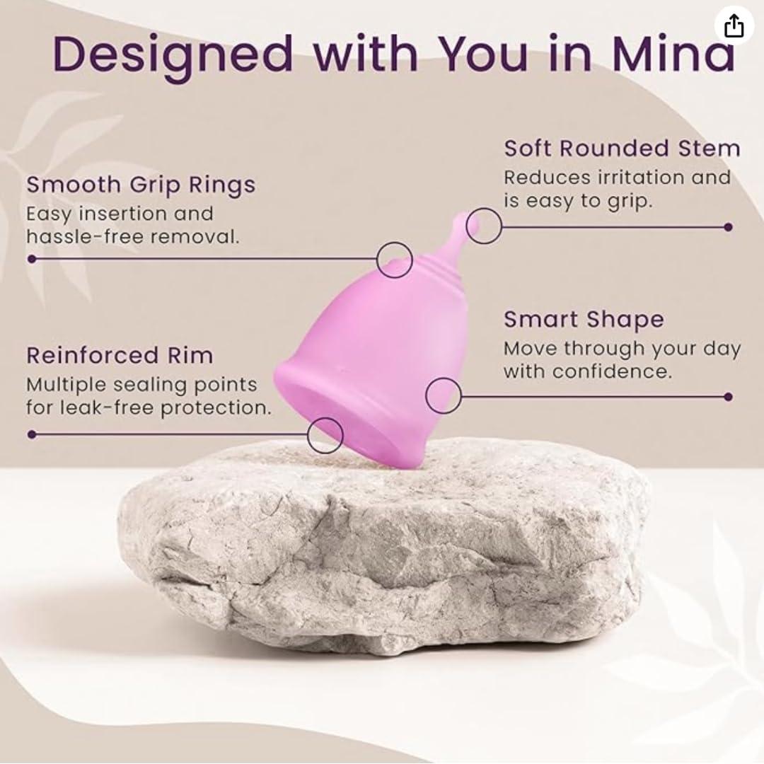 Juego de Copas Menstruales Reutilizables CareCup - 2 Tamaños