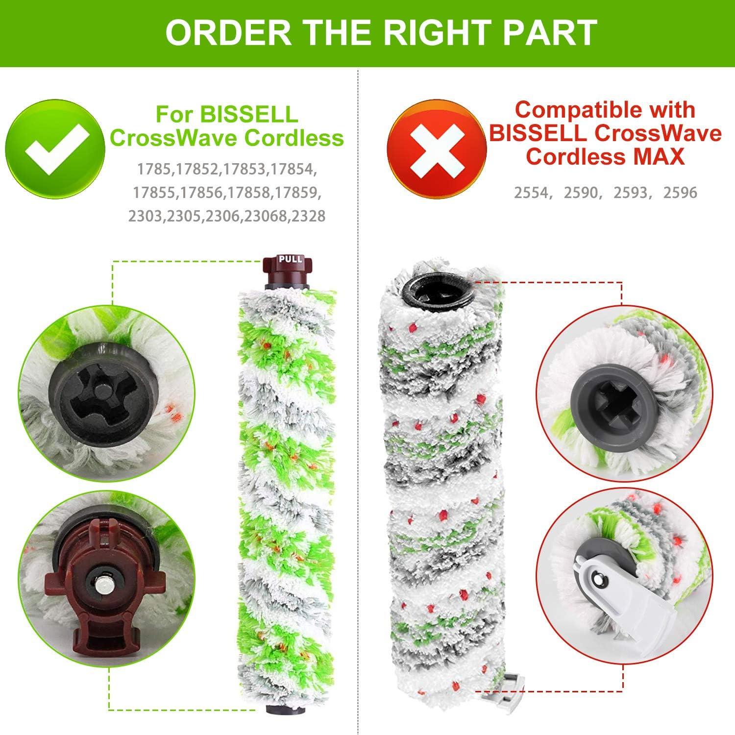 Repuestos Dhoua para Bissell CrossWave Pet Pro 2306A - 4 Rodillos y 4 Filtros