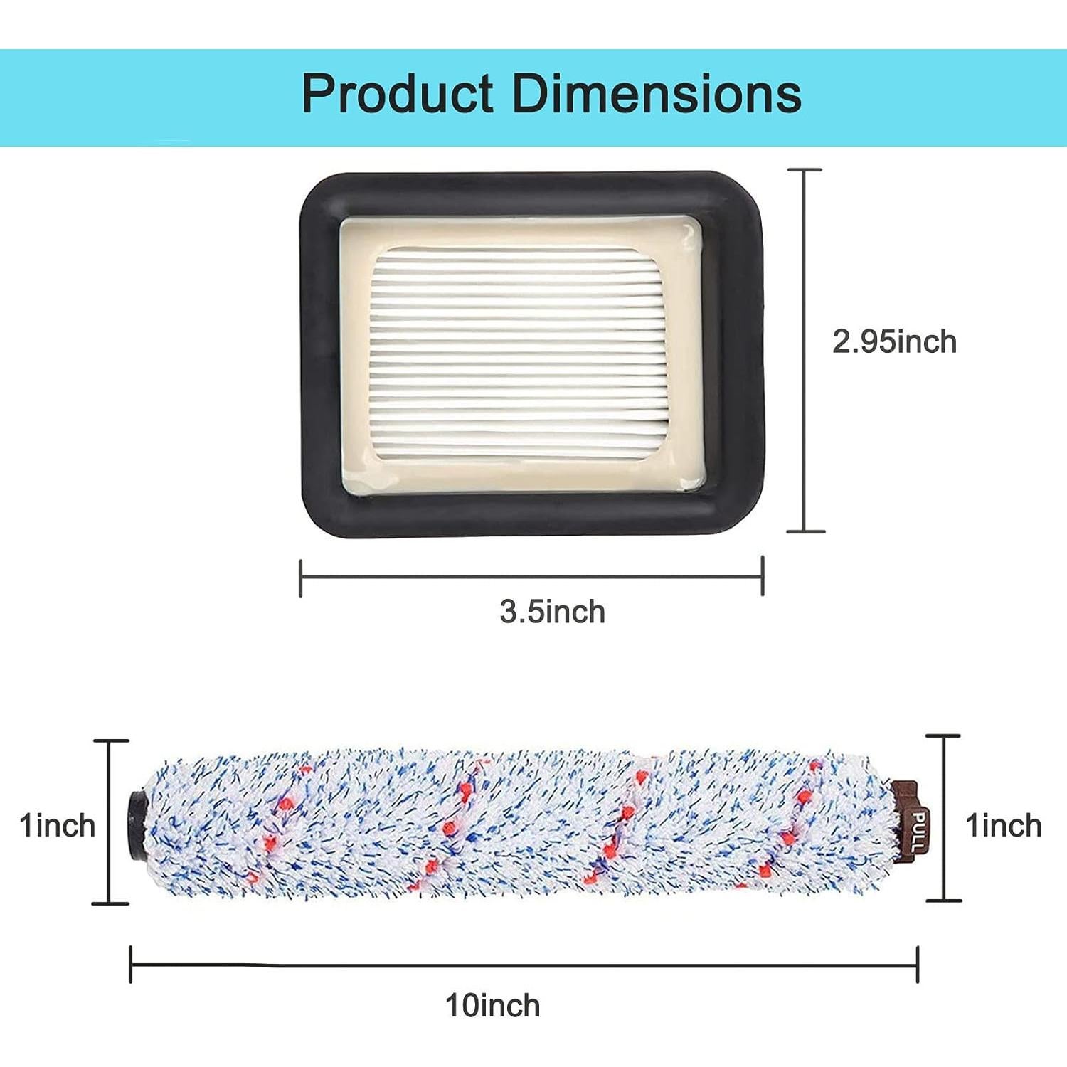 Paquete de 6 Repuestos Bvhonwe para Aspiradora Bissell