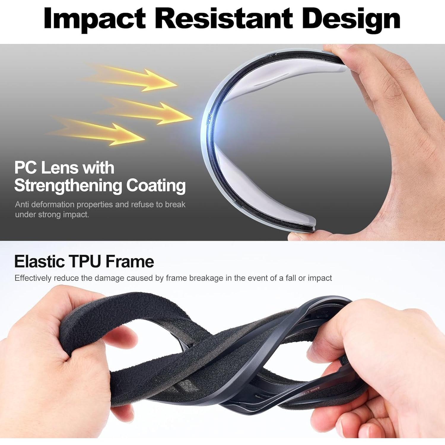 Gafas de Esquí Odoland S2 Doble Lente UV400 Anti-Niebla