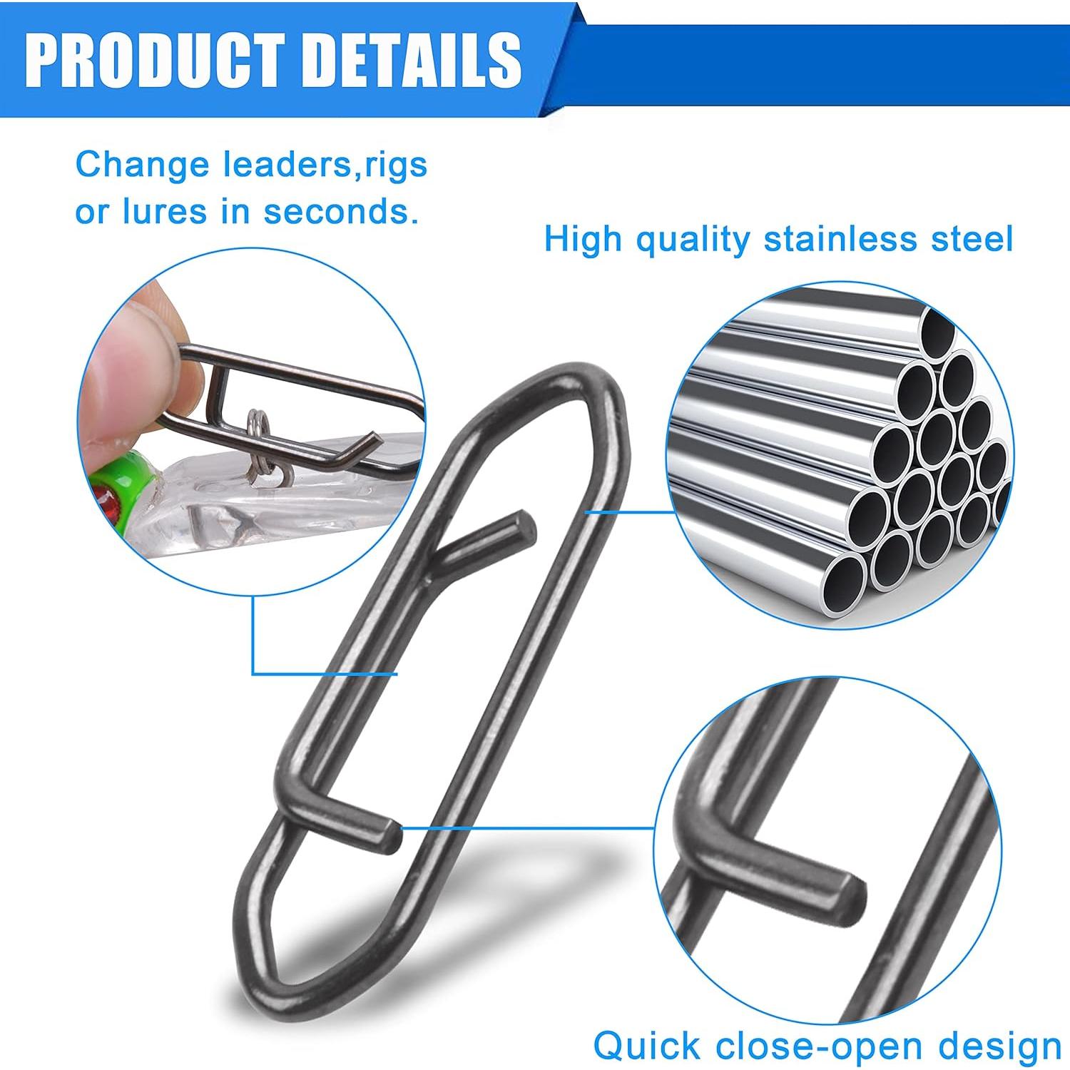 Kit de Clips Rápidos AGOOL para Cebos de Pesca 90pcs