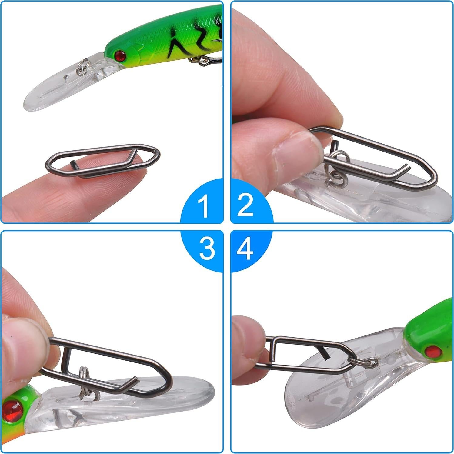 Kit de Clips Rápidos AGOOL para Cebos de Pesca 90pcs