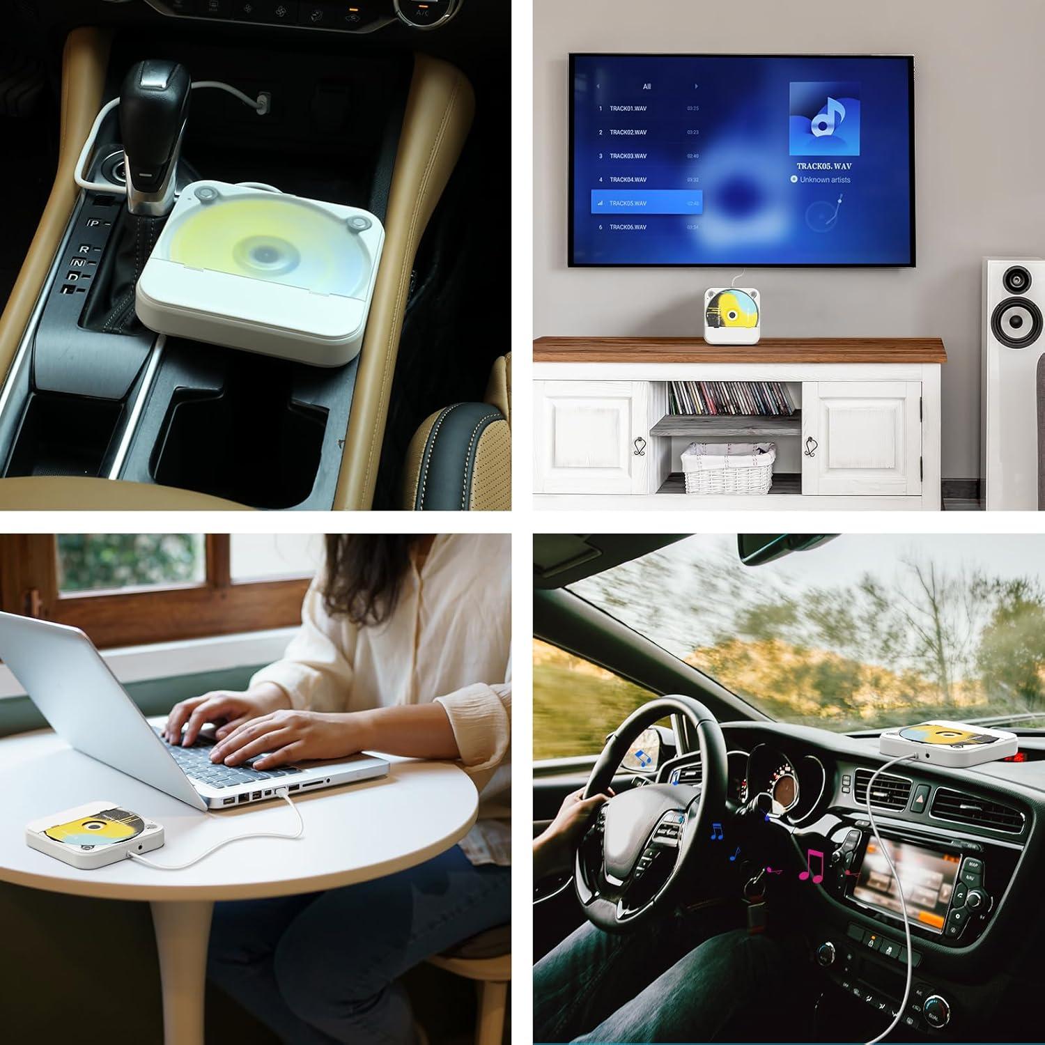 Reproductor de CD Portátil SKYANS KC606 con USB y AUX