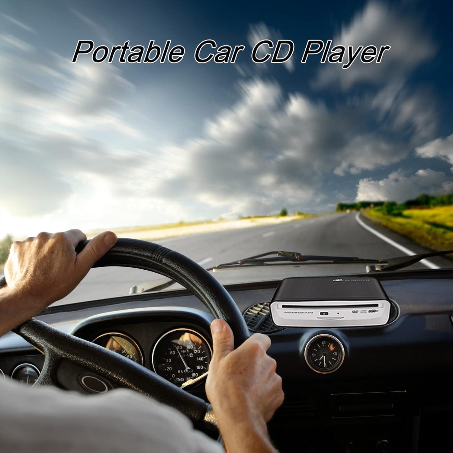 Reproductor de CD portátil USB para coche OAUW SX-2800A