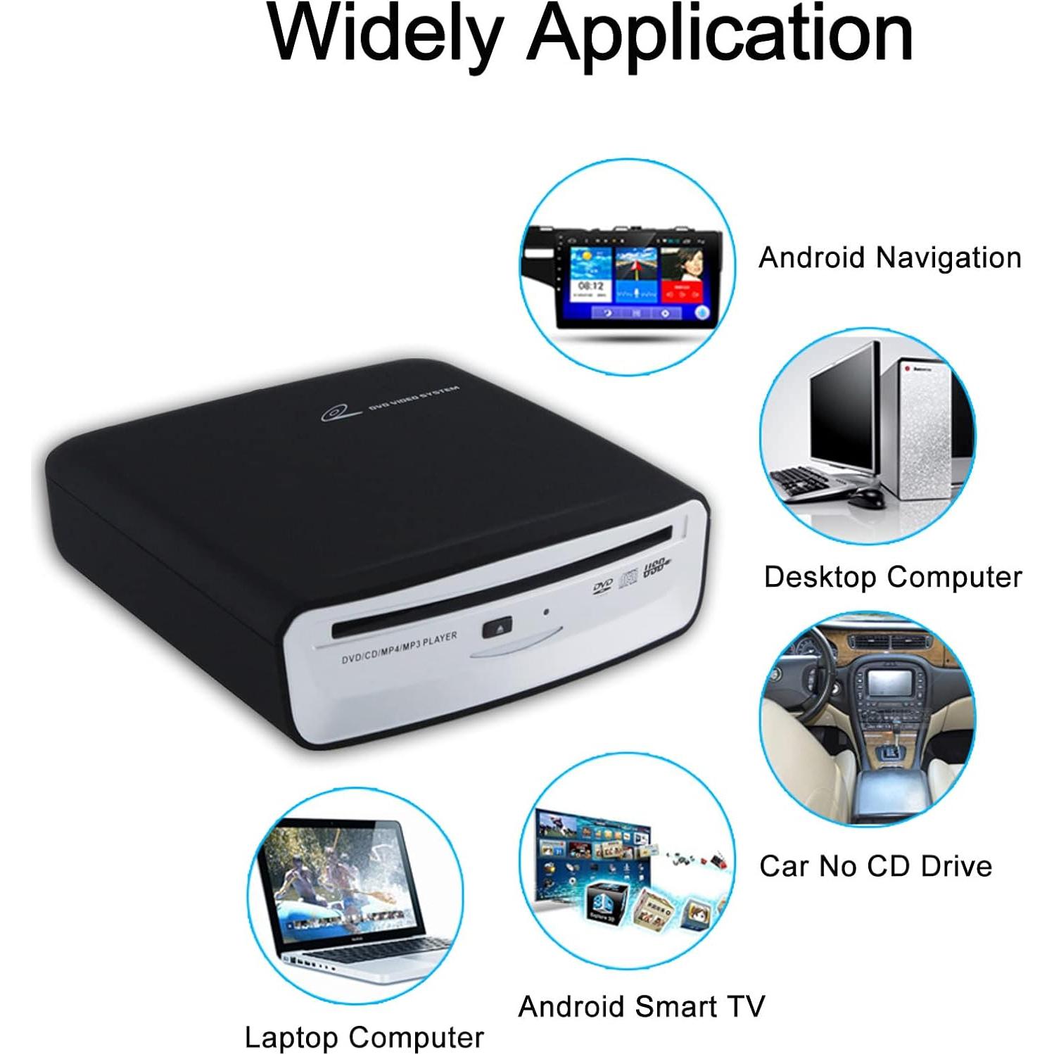 Reproductor de CD portátil USB para coche OAUW SX-2800A