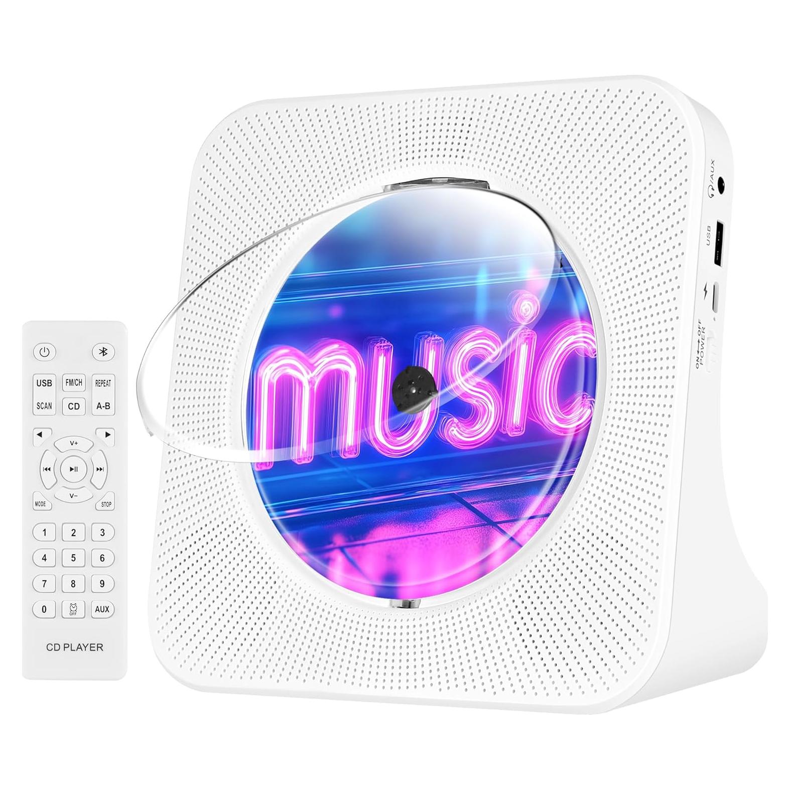 Reproductor de CD portátil TODANGAI KC-806 Bluetooth FM USB