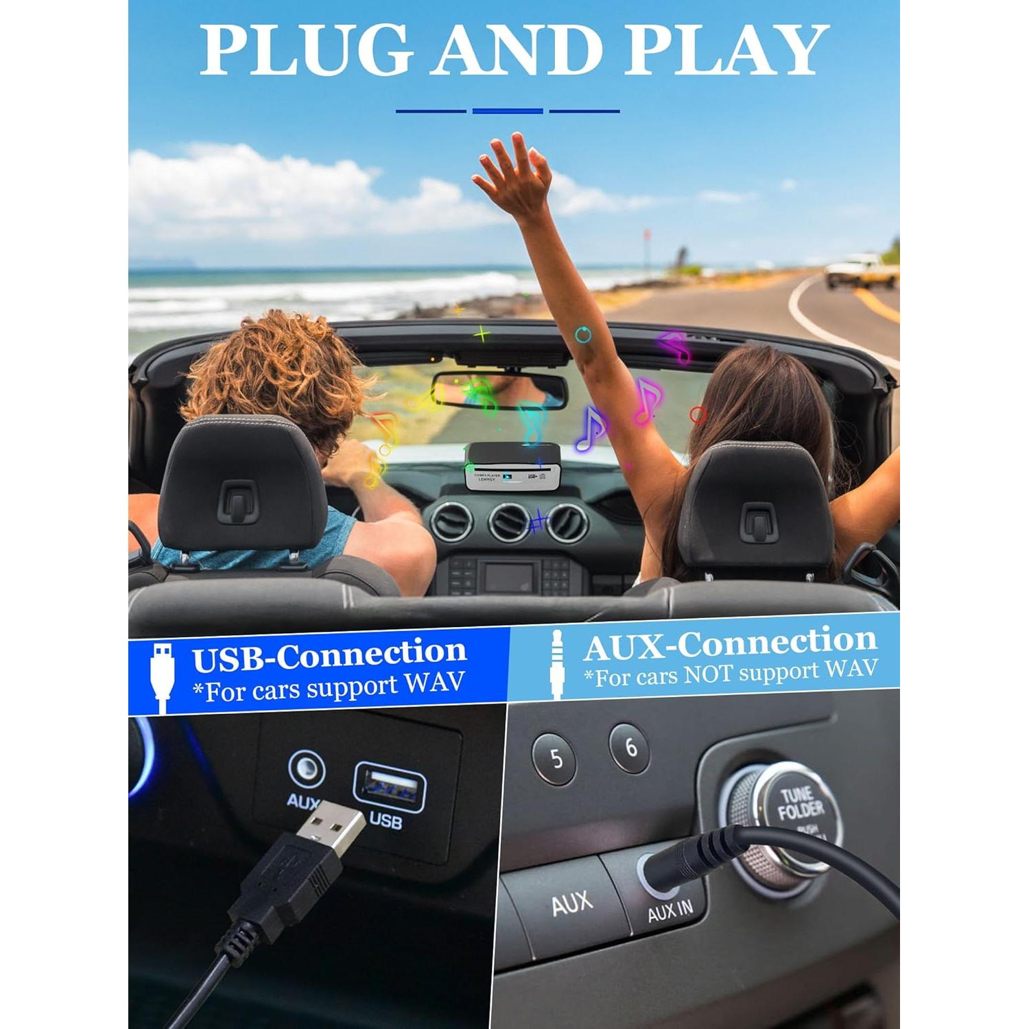 Reproductor de CD Externo Lehwey SX-2800A con Control Remoto