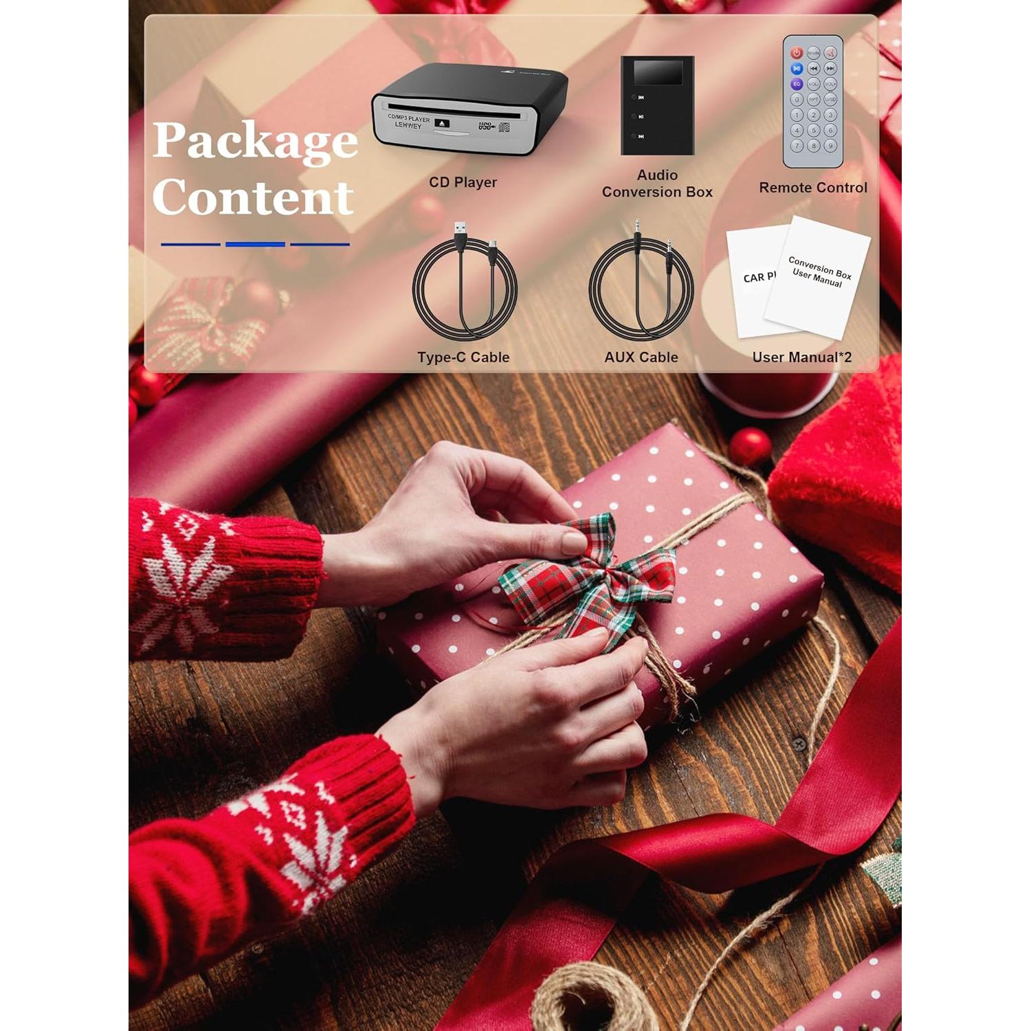 Reproductor de CD Externo Lehwey SX-2800A con Control Remoto