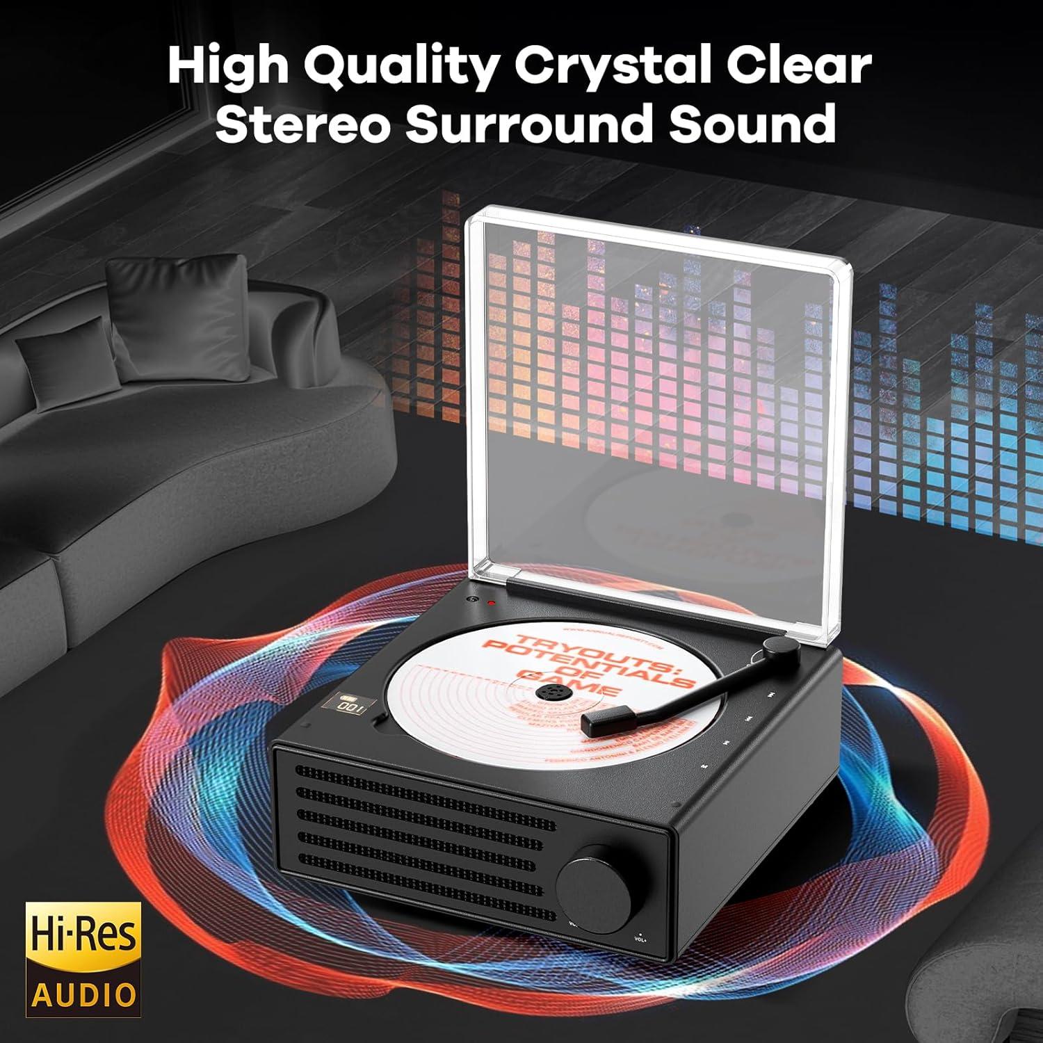 Reproductor de CD Portátil Bluetooth HiFi 4000mAh LCX-CD50