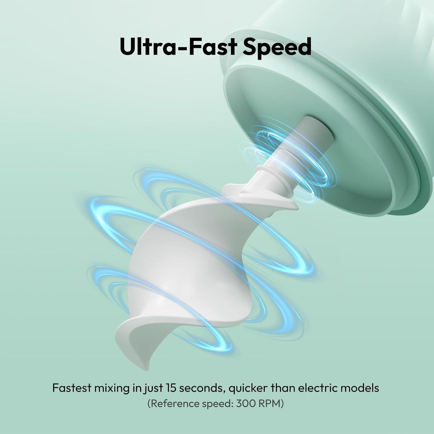 Mezclador de Resina Manual Resiners R-195E Verde Menta 3 Velocidades