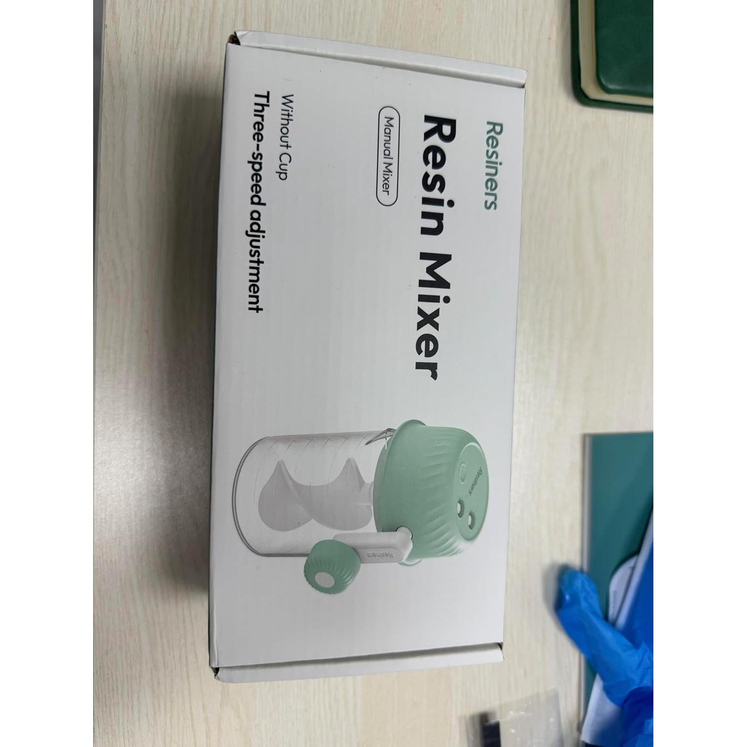 Mezclador de Resina Manual Resiners R-195E Verde Menta 3 Velocidades