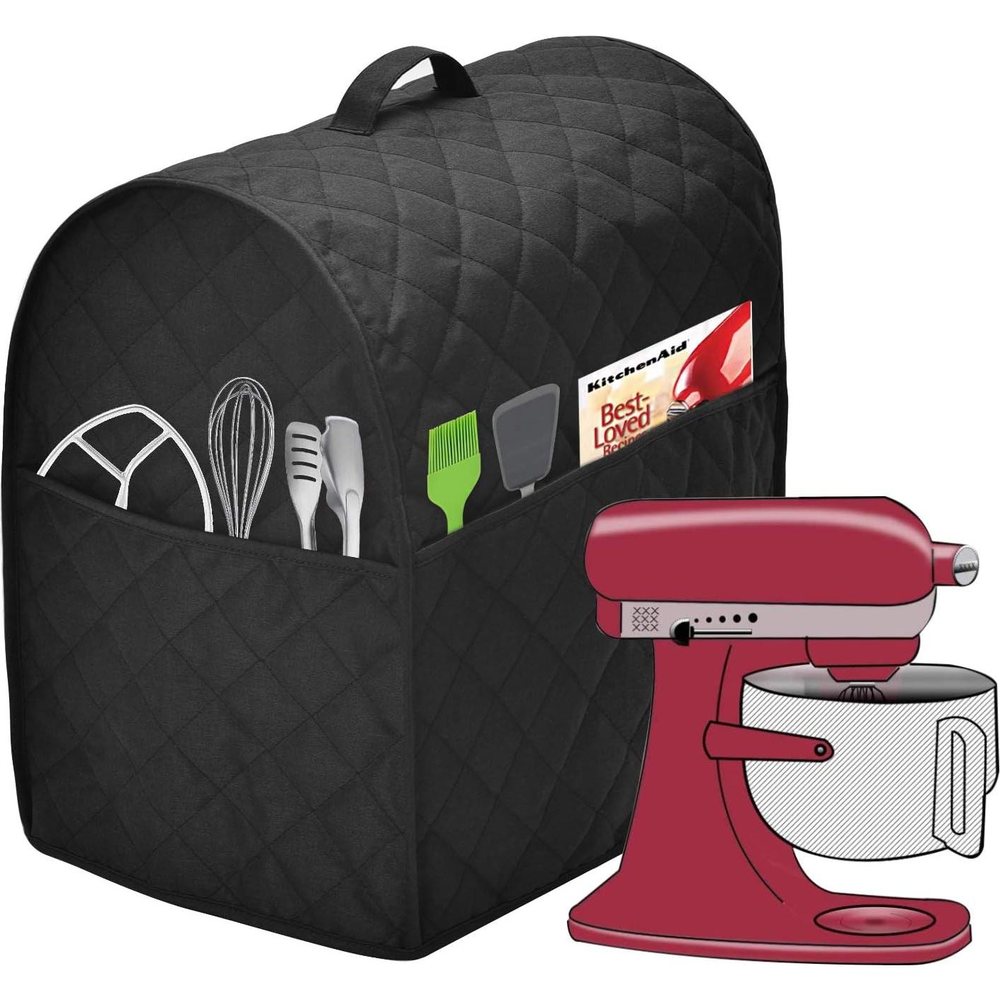 Cubierta para Batidora de Pie Negra - Impermeable y Lavable