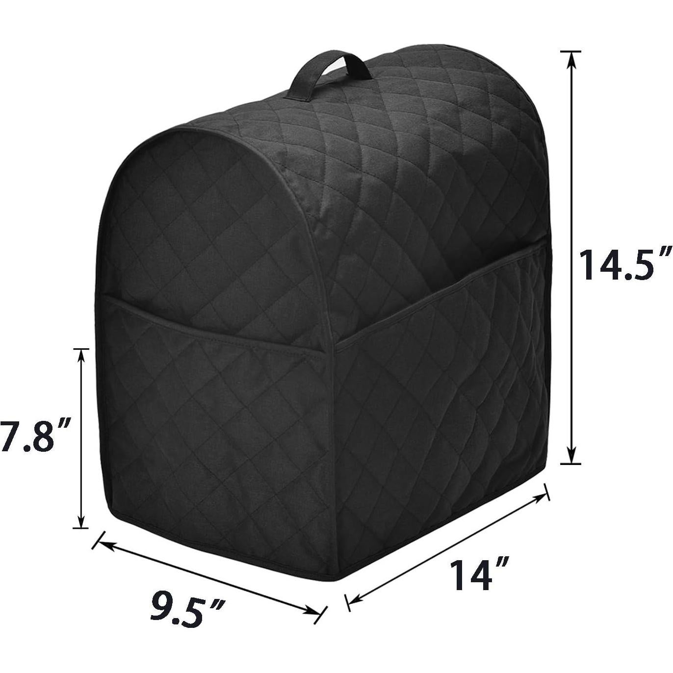 Cubierta para Batidora de Pie Negra - Impermeable y Lavable