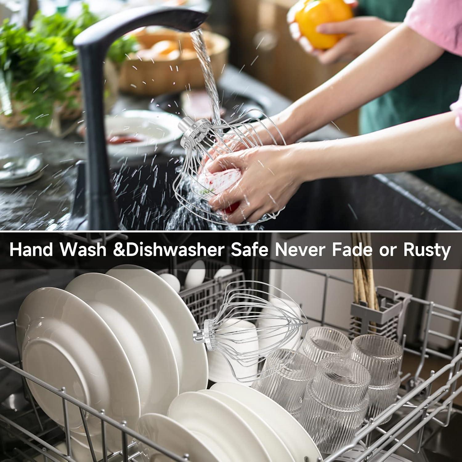 Batidor de 11 Cables KitchenAid Compatible 7 Qt Acero Inoxidable