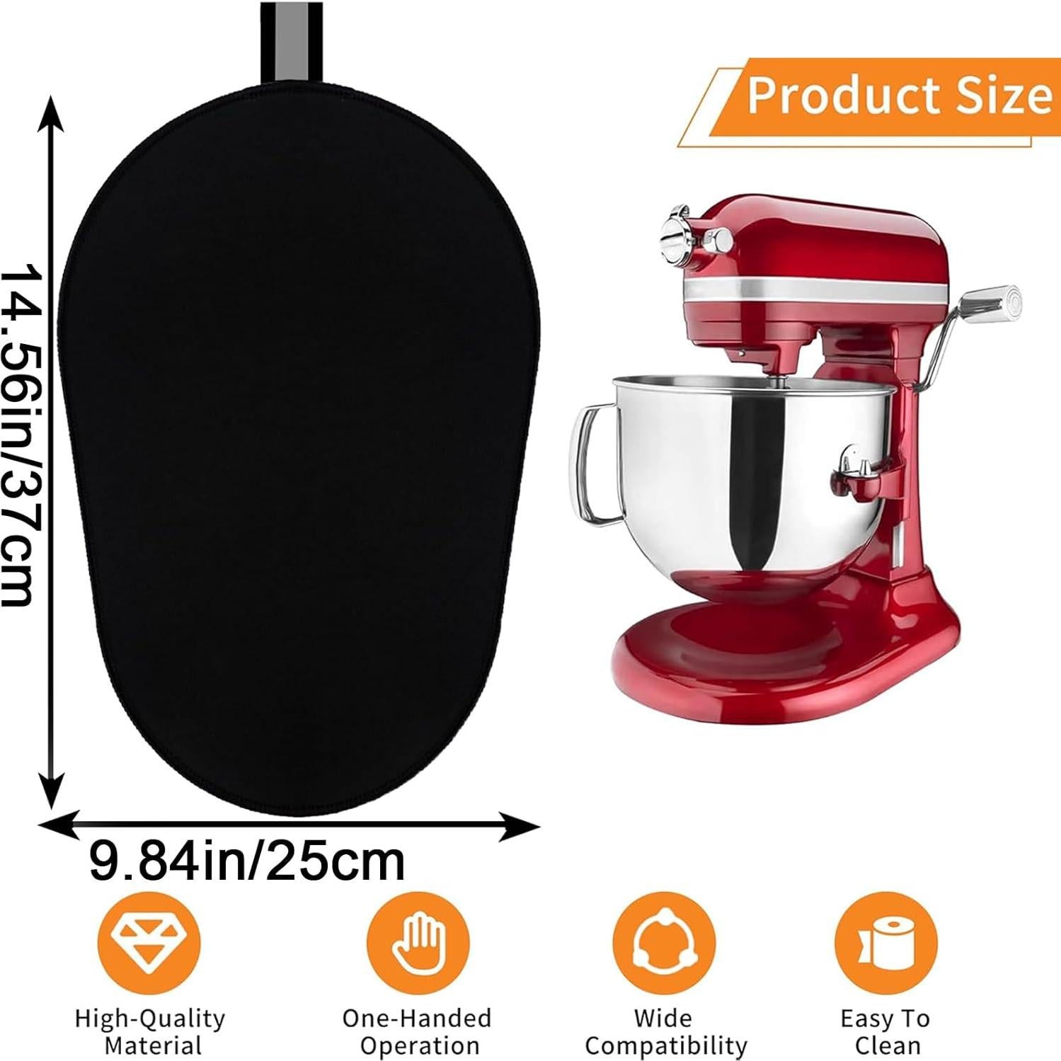 Alfombrilla deslizante Kitchen Aid 5-8 Qt negra resistente al calor