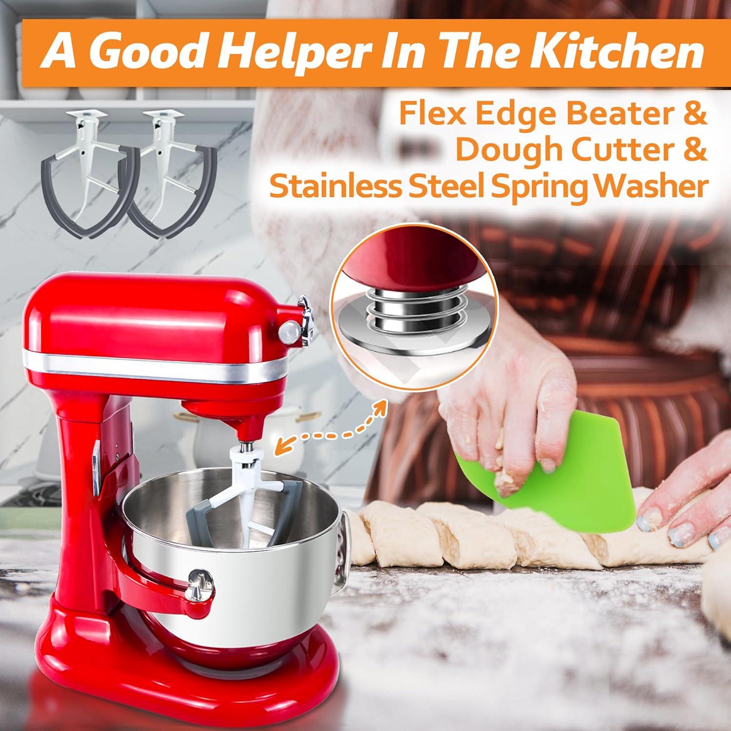 Batidor de Borde Flexible Oudizz para KitchenAid 4.5-5 Qt