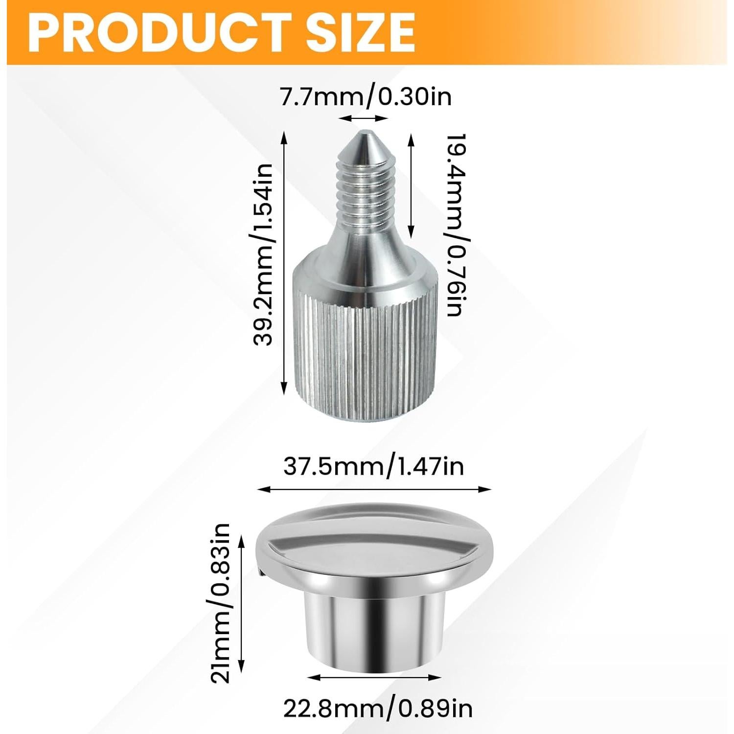 Juego de Perilla y Tornillos de Acero Inoxidable KitchenAid