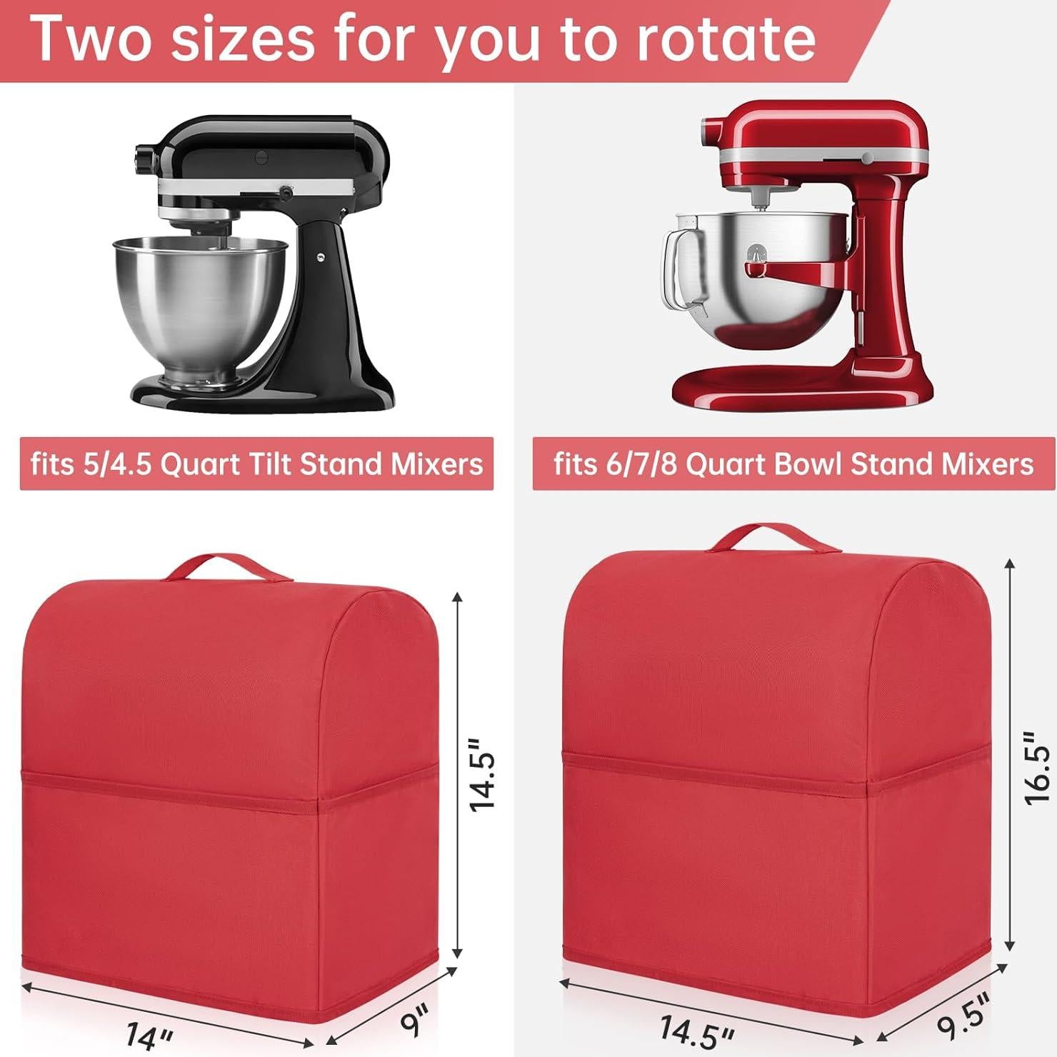 Cubierta de Polvo para Mezclador de Pie FREEAMG Rojo 6-8 Qt