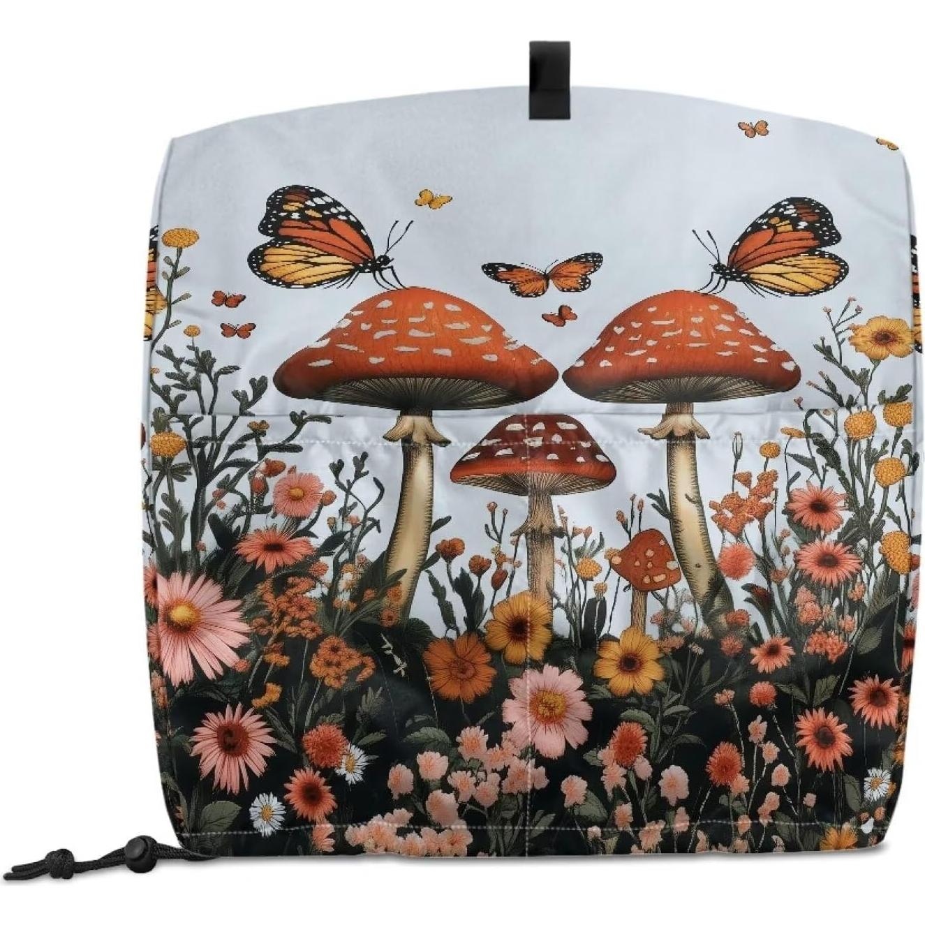 Cubierta de Mezclador Kitchen Aid S Mariposas y Setas 36.8x27.4cm