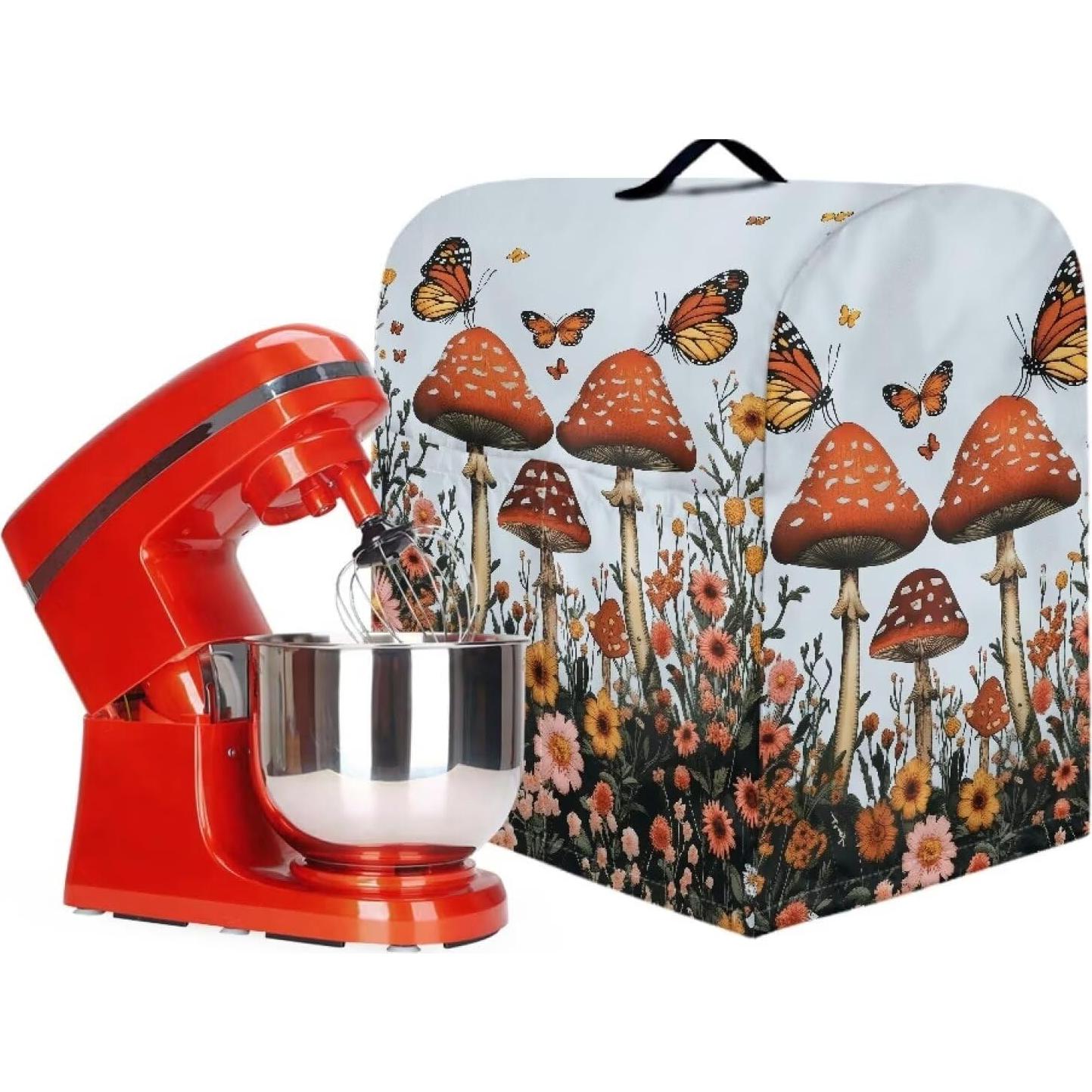 Cubierta de Mezclador Kitchen Aid S Mariposas y Setas 36.8x27.4cm